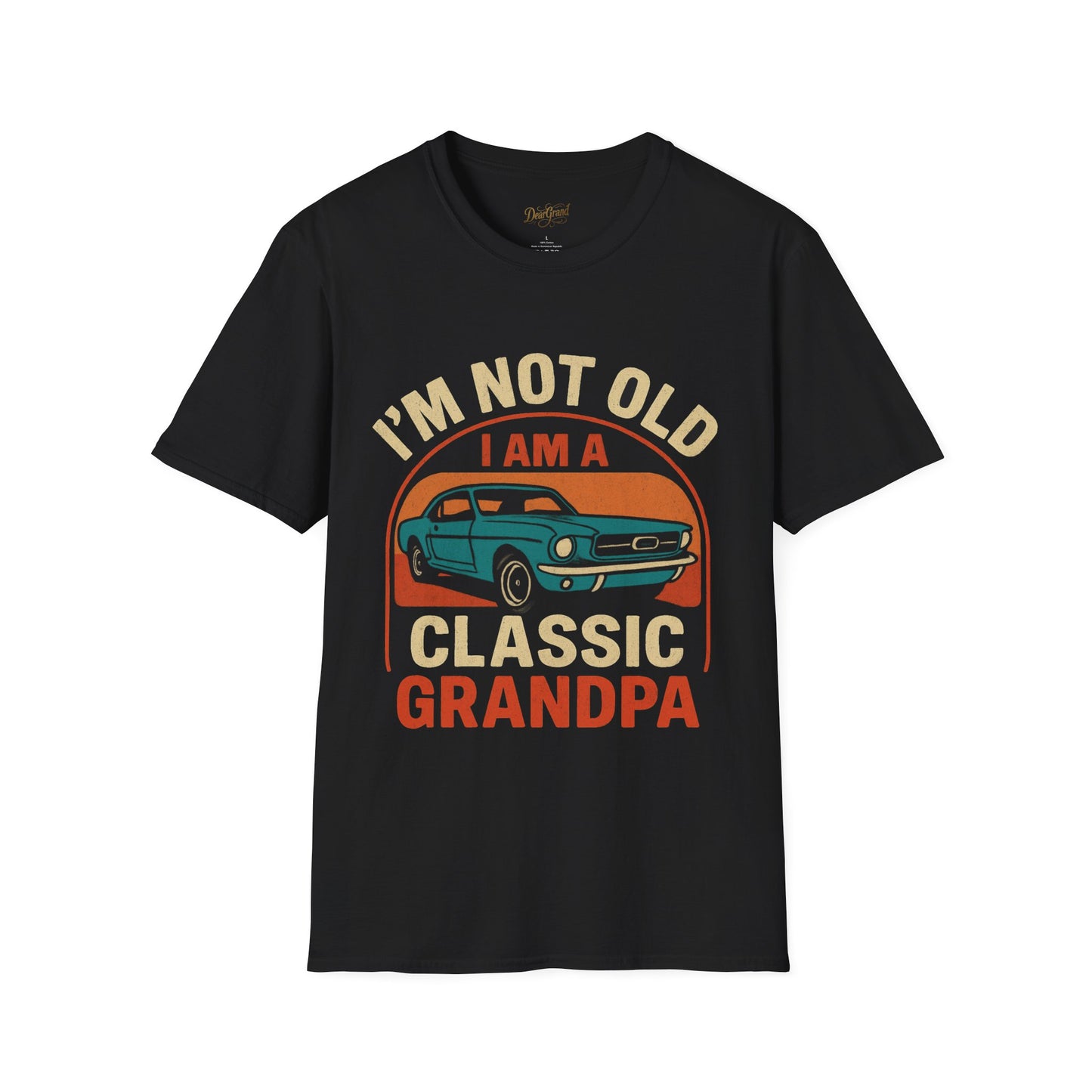 Classic Grandpa T-Shirt, Mustang Car Tee, Gift For Classic Car Enthusiast Grandpa