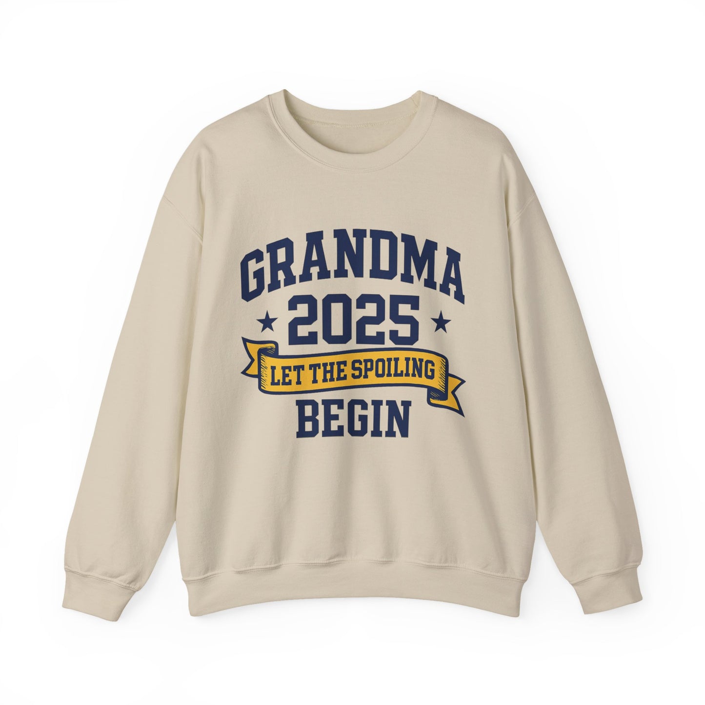Grandma 2025 Sweatshirt β Let the Spoiling Begin | New Grandma Gift