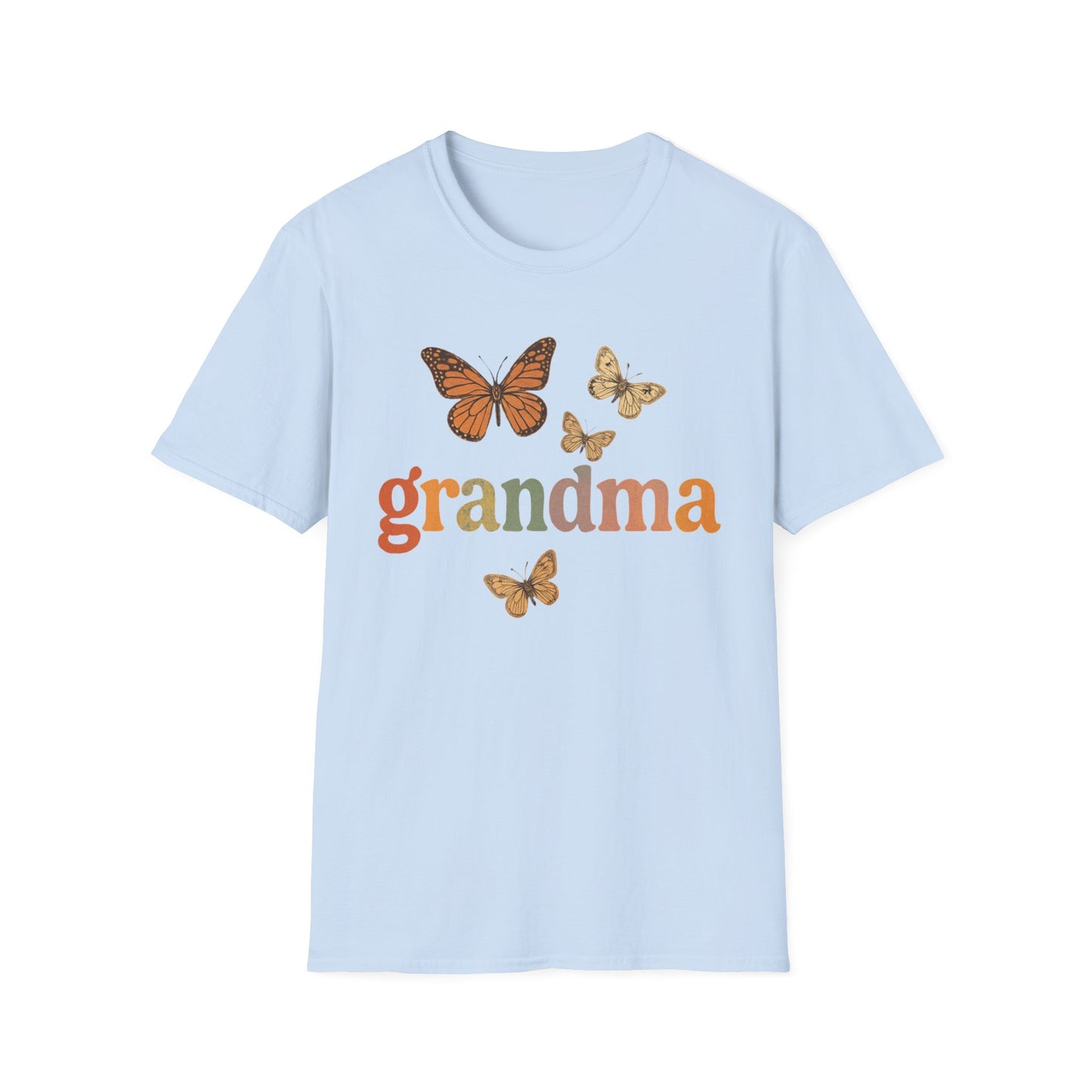 Butterfly Grandma T-Shirt, Gift for Grandma Butterfly Lover