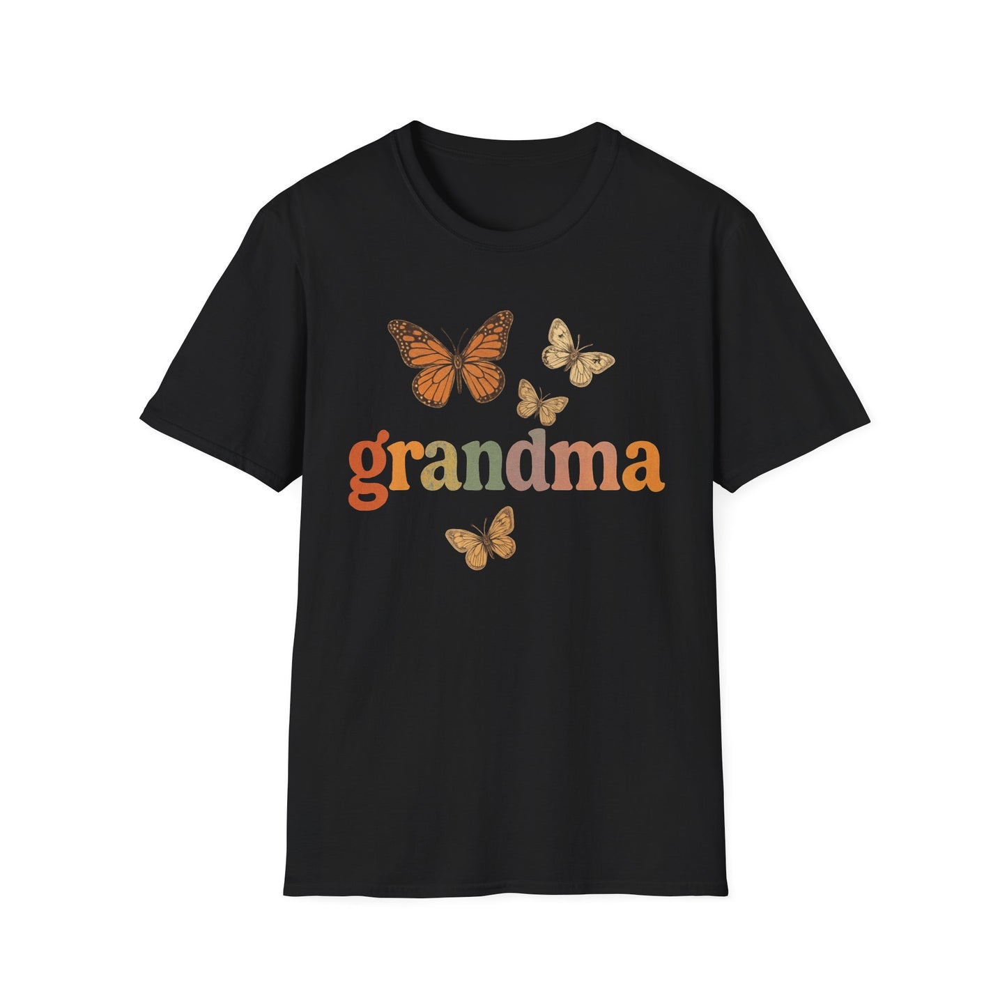 Butterfly Grandma T-Shirt, Gift for Grandma Butterfly Lover