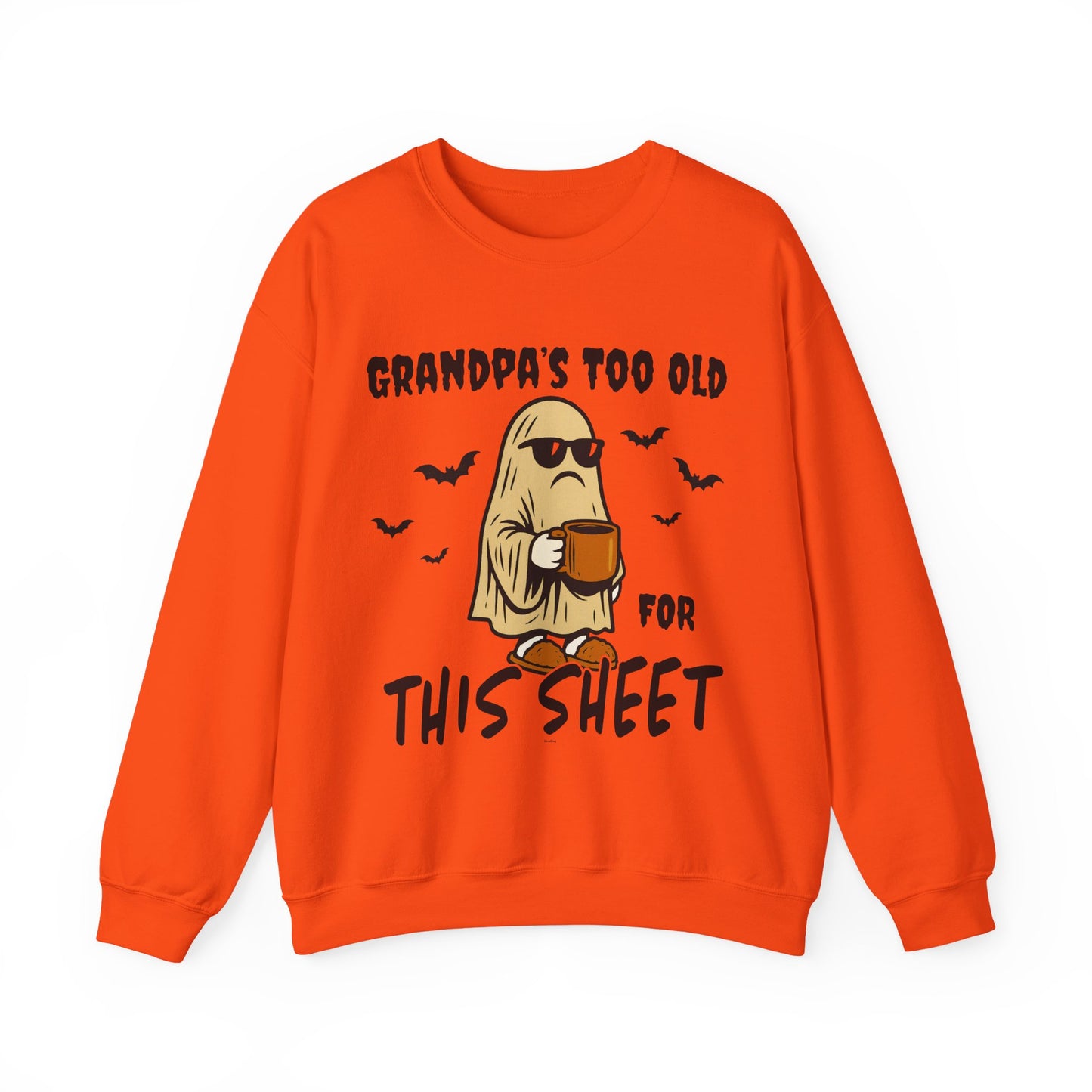 Funny Halloween Grandpa Sweatshirt, Unisex Crewneck, Ghost Design, Perfect for Fall, Halloween Costume, Family Gatherings
