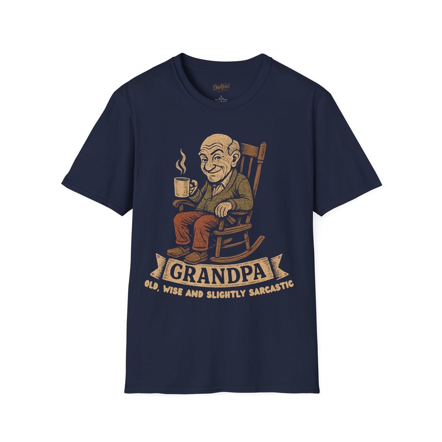 Grandpa Old, Wise & Slightly Sarcastic T-Shirt, Gift for Grandfather