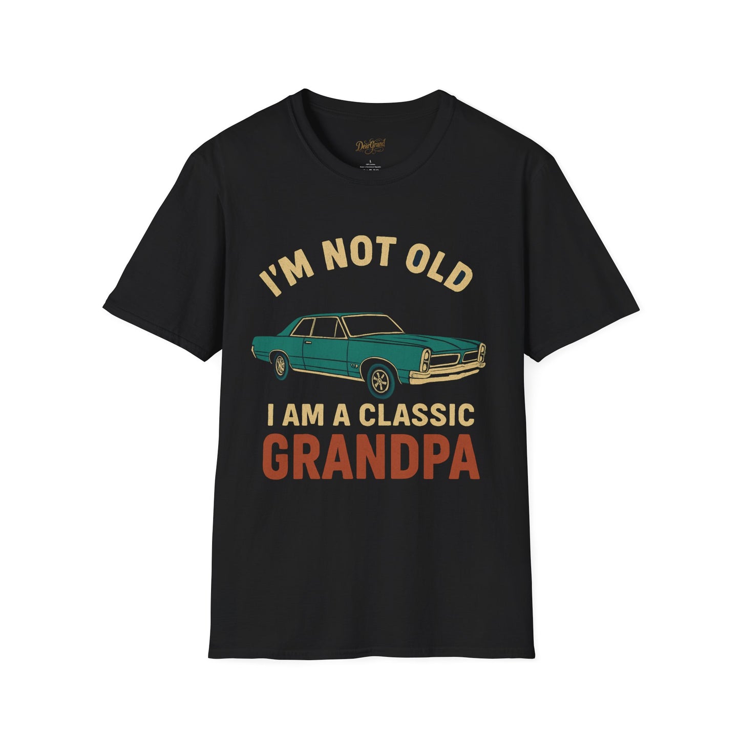 Classic Grandpa T-Shirt, GTO Car Tee, Gift For Classic Car Enthusiast Grandpa