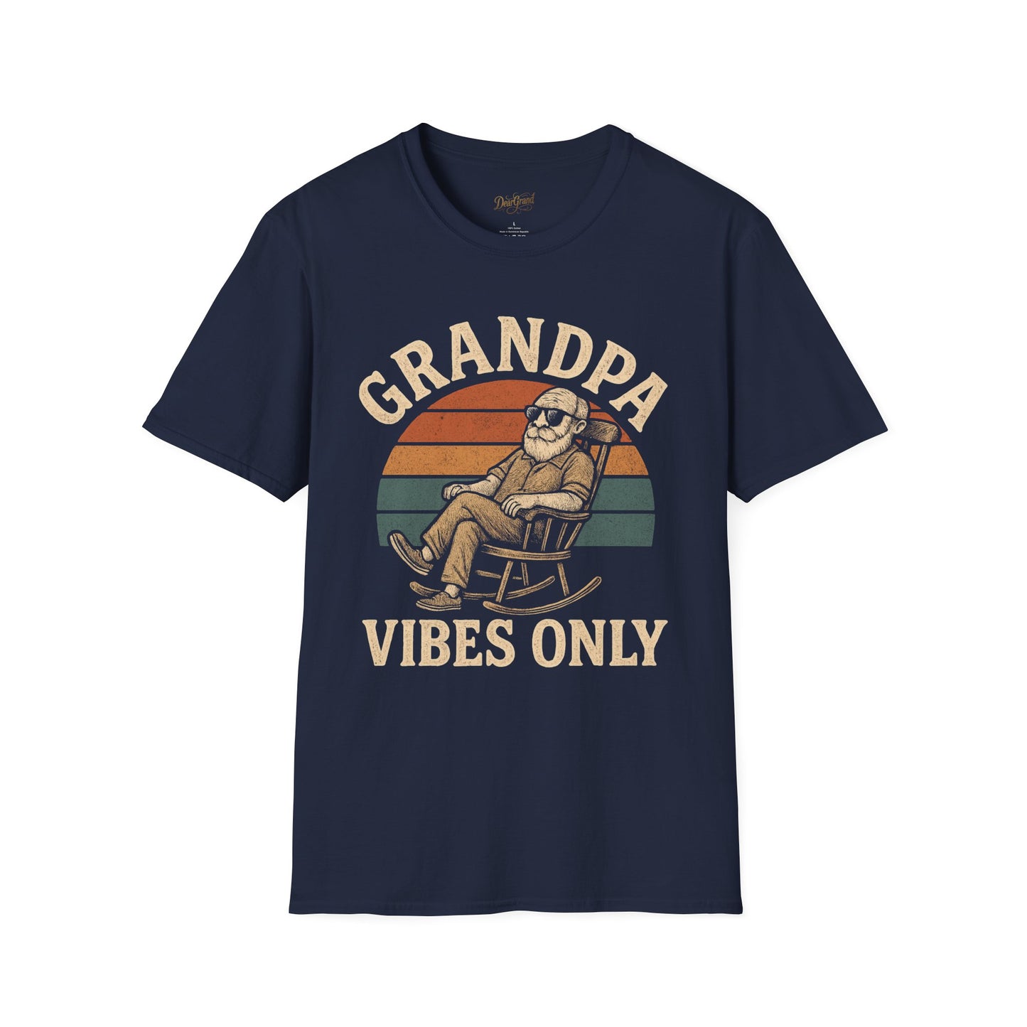 Grandpa Vibes Only T-Shirt, Funny Gift for Grandfathers