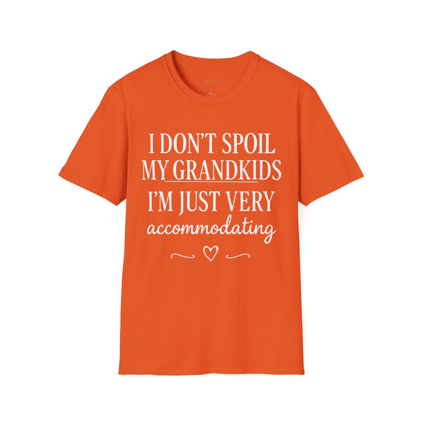 Accommodating Grandparent T‑Shirt – Funny “I Don’t Spoil My Grandkids, I’m Just Very Accommodating” Tee for Grandma & Grandpa