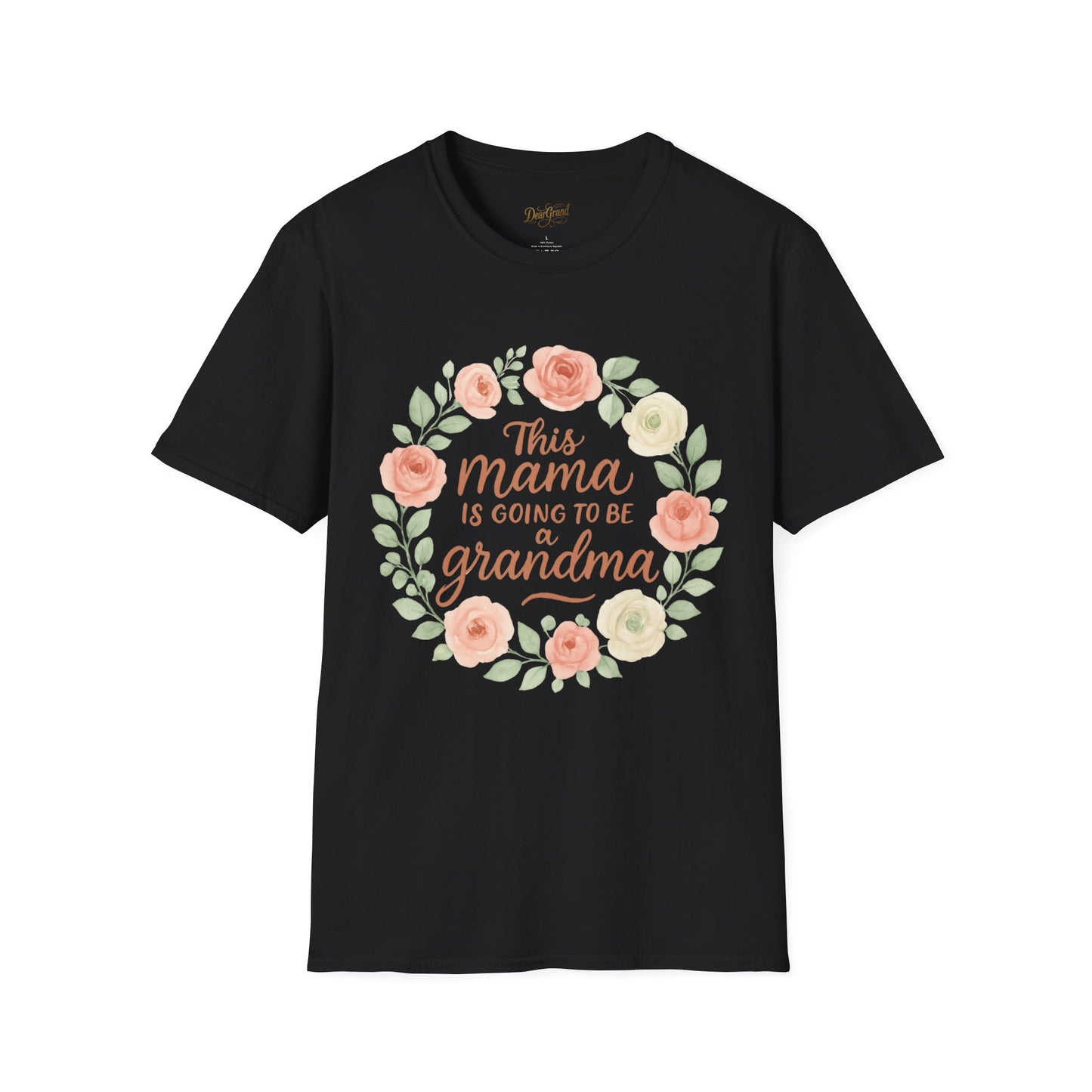 This Mama Is Going to Be a Grandma – Floral Reveal T-Shirt