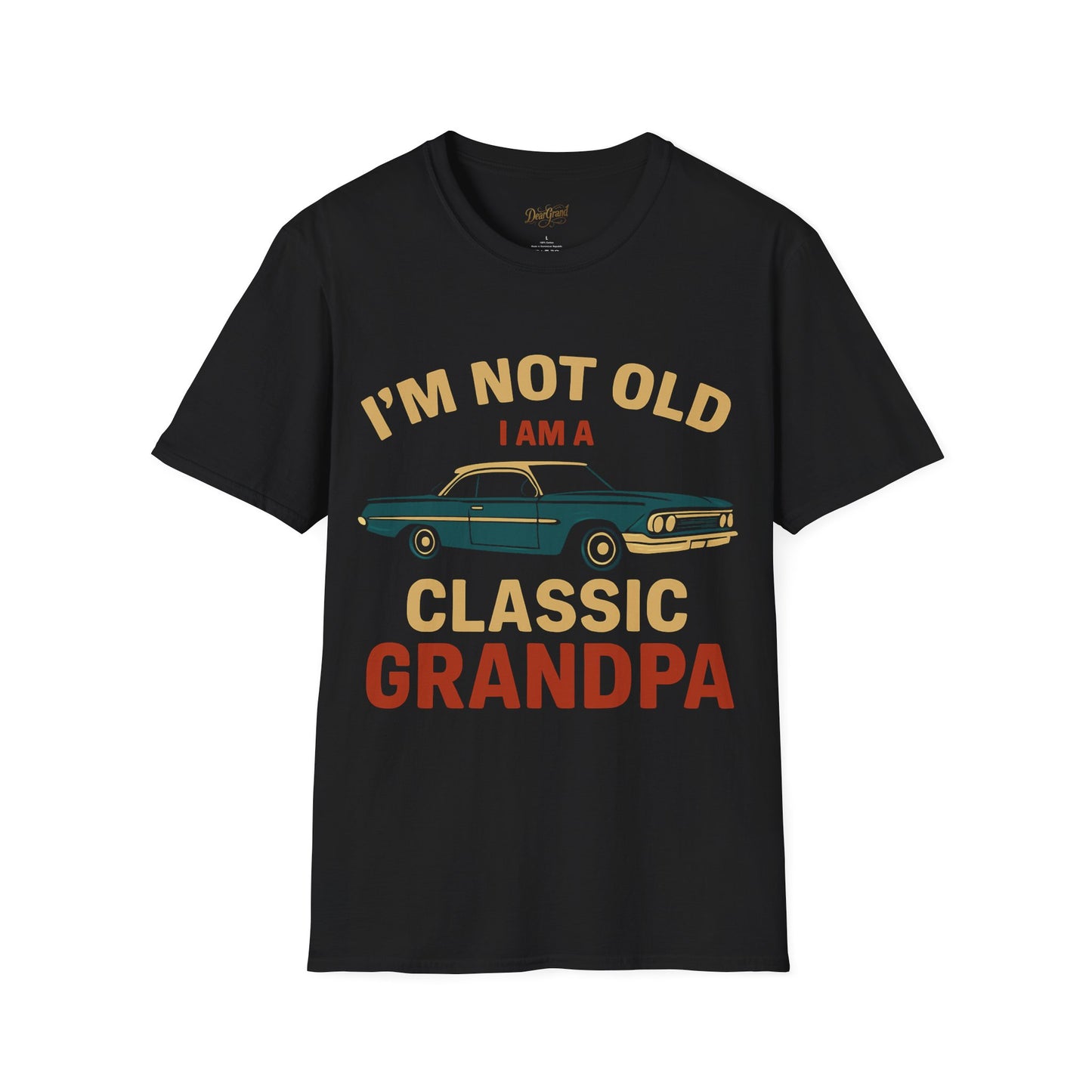Classic Grandpa T-Shirt, Impala Car Tee, Gift For Classic Car Enthusiast Grandpa