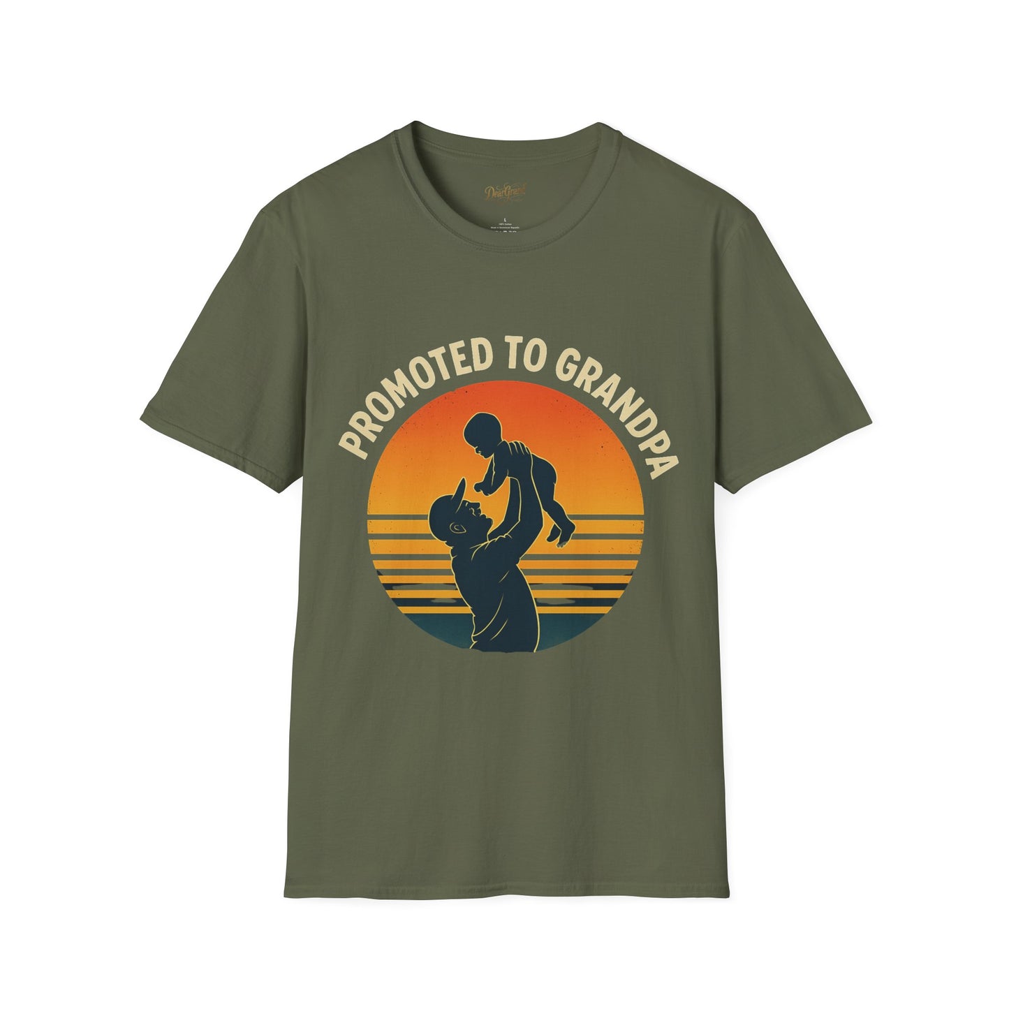 Promoted to Grandpa Vintage T-Shirt, For Proud New Grandfathers