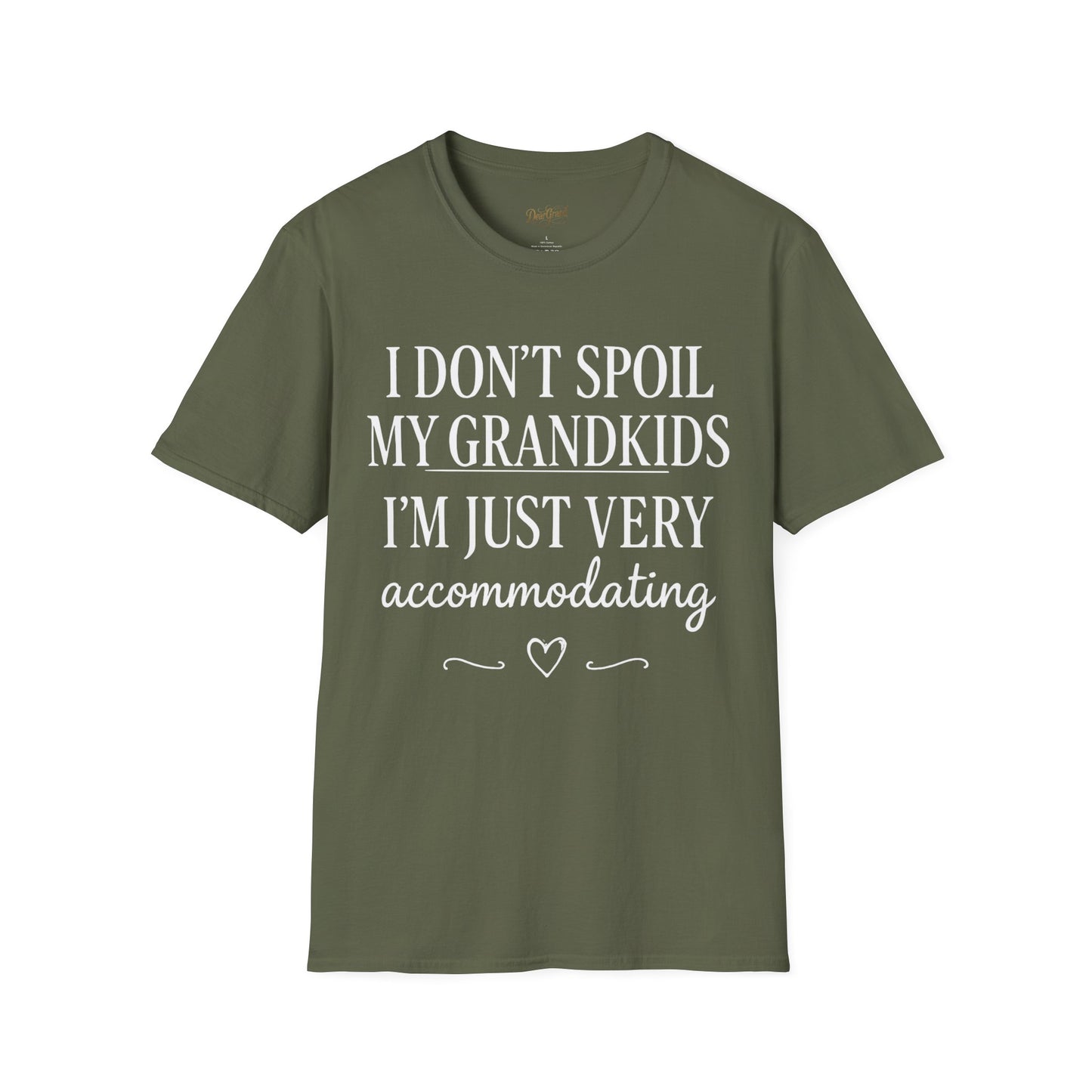 Accommodating Grandparent T‑Shirt – Funny “I Don’t Spoil My Grandkids, I’m Just Very Accommodating” Tee for Grandma & Grandpa