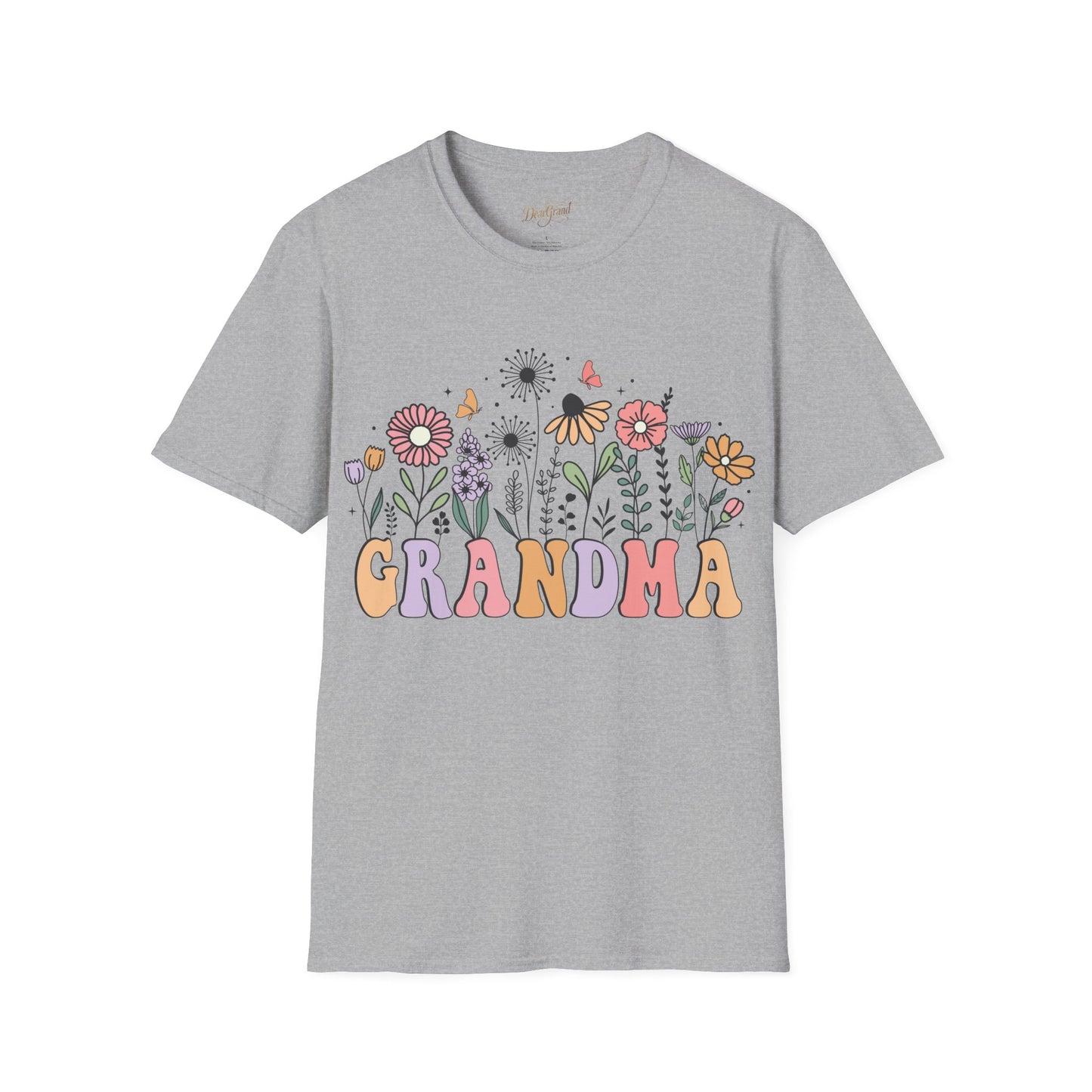 Floral Grandma T-Shirt – Whimsical Garden-Inspired Tee for Sweet Grandmas
