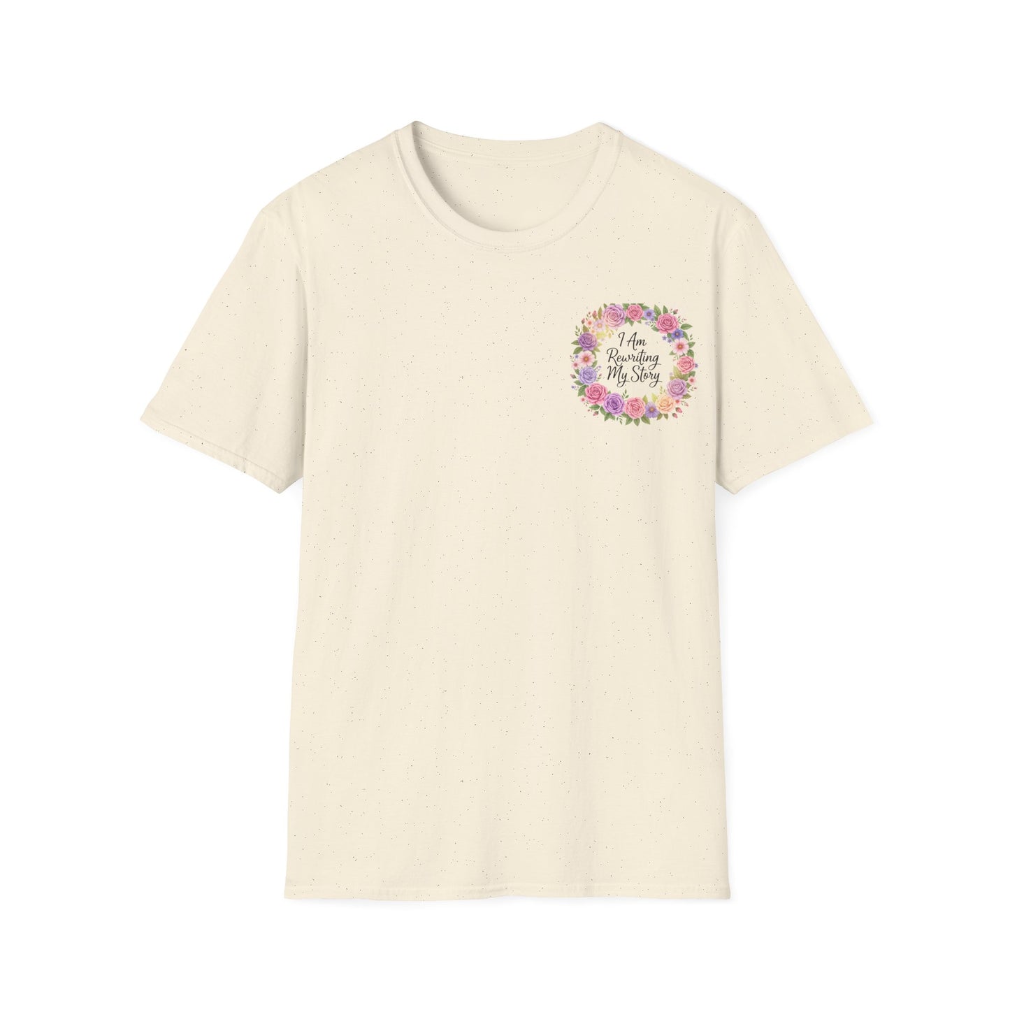 Inspirational Floral T-Shirt - I Am Rewriting My Story