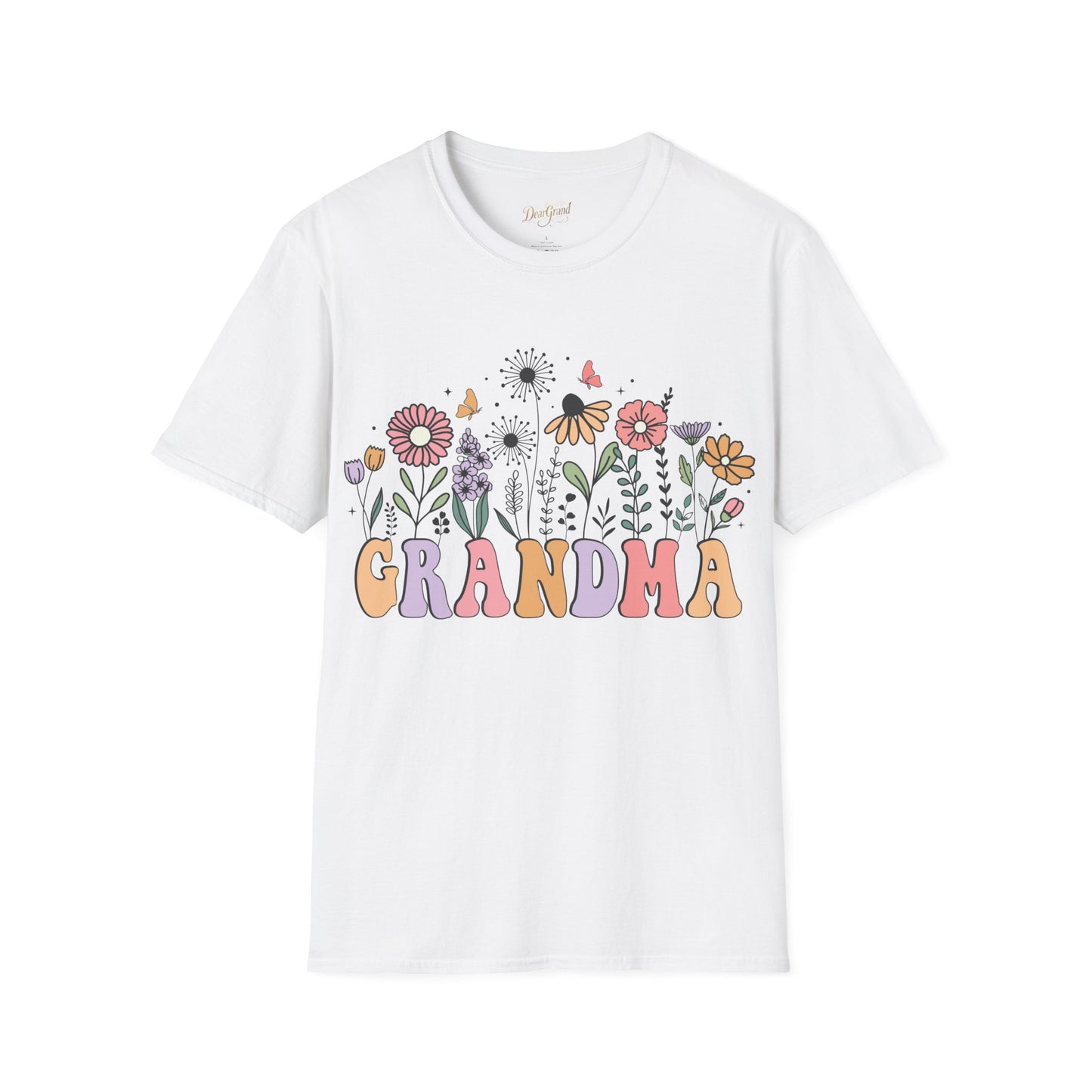 Floral Grandma T-Shirt – Whimsical Garden-Inspired Tee for Sweet Grandmas