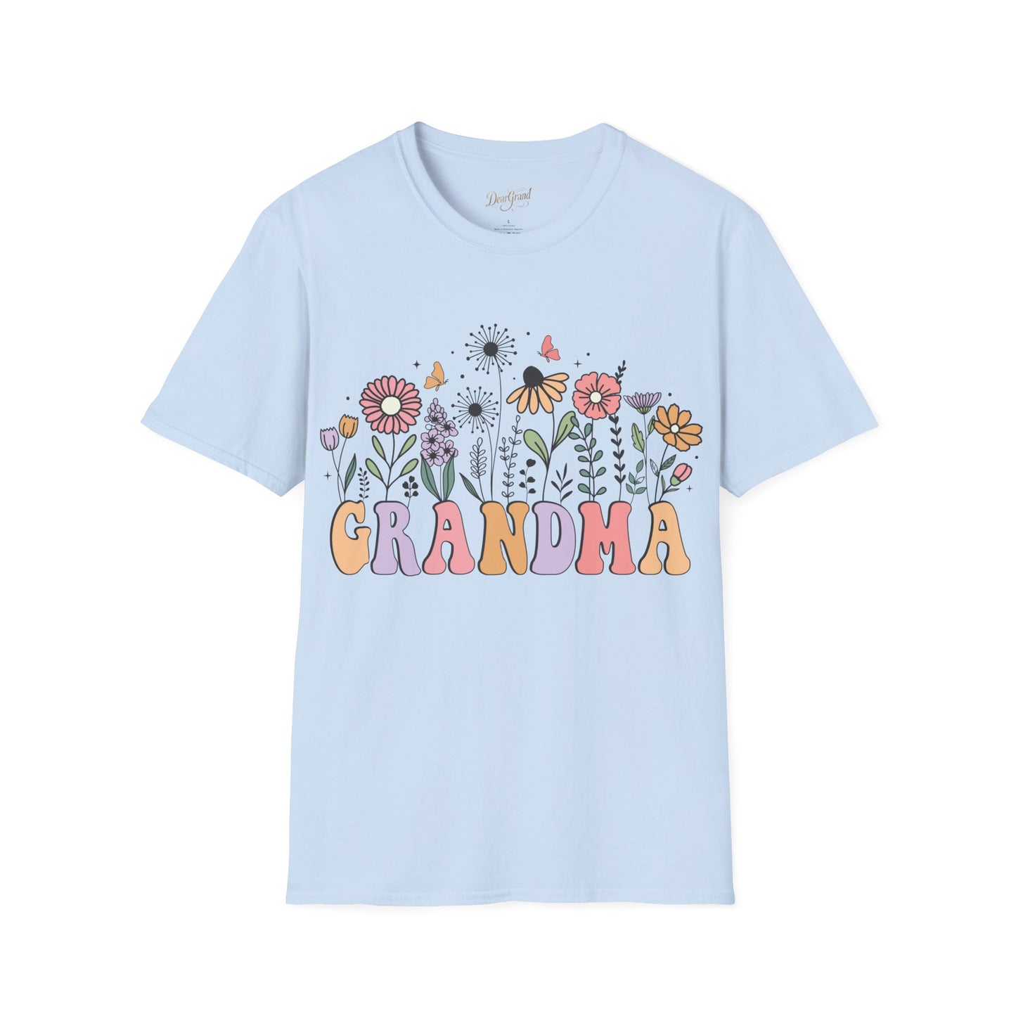 Floral Grandma T-Shirt – Whimsical Garden-Inspired Tee for Sweet Grandmas