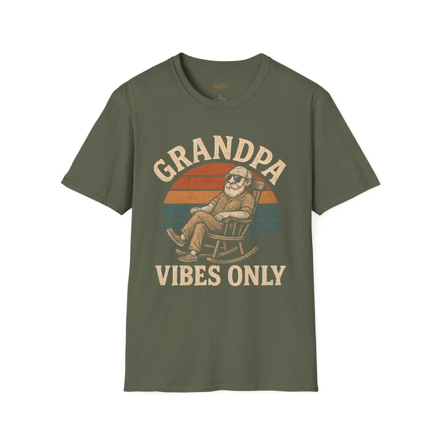 Grandpa Vibes Only T-Shirt, Funny Gift for Grandfathers