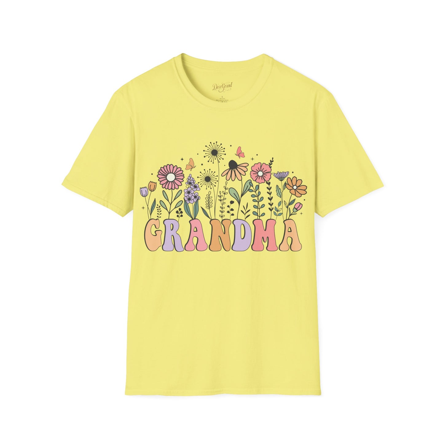 Floral Grandma T-Shirt – Whimsical Garden-Inspired Tee for Sweet Grandmas