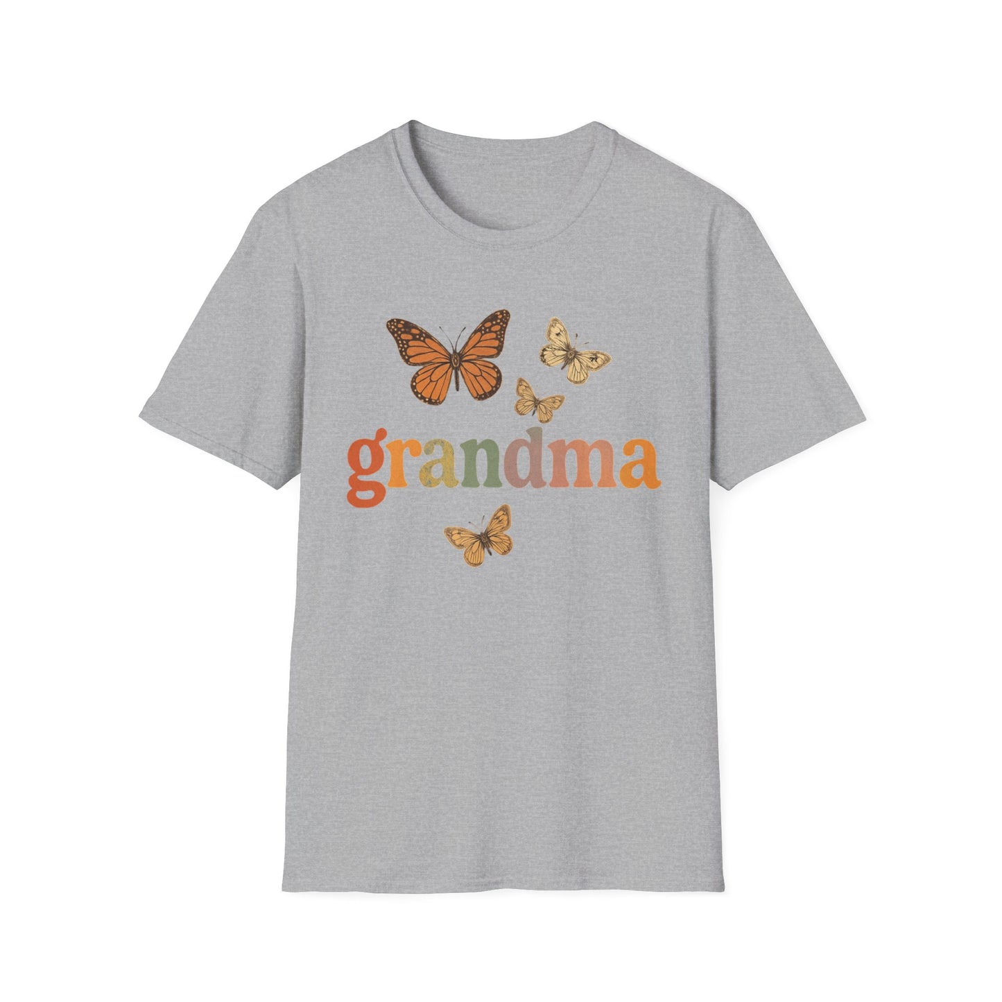 Butterfly Grandma T-Shirt, Gift for Grandma Butterfly Lover