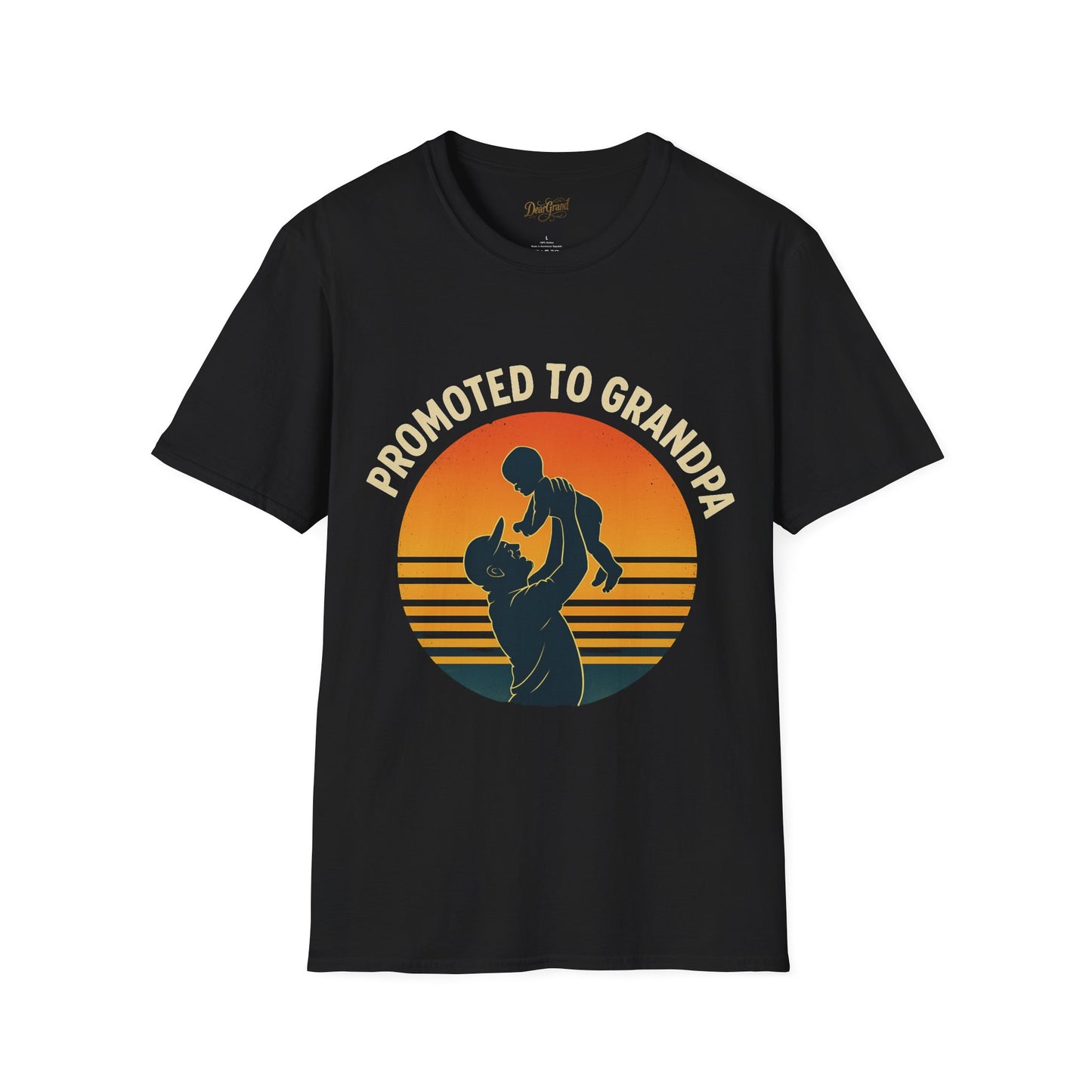 Promoted to Grandpa Vintage T-Shirt, For Proud New Grandfathers