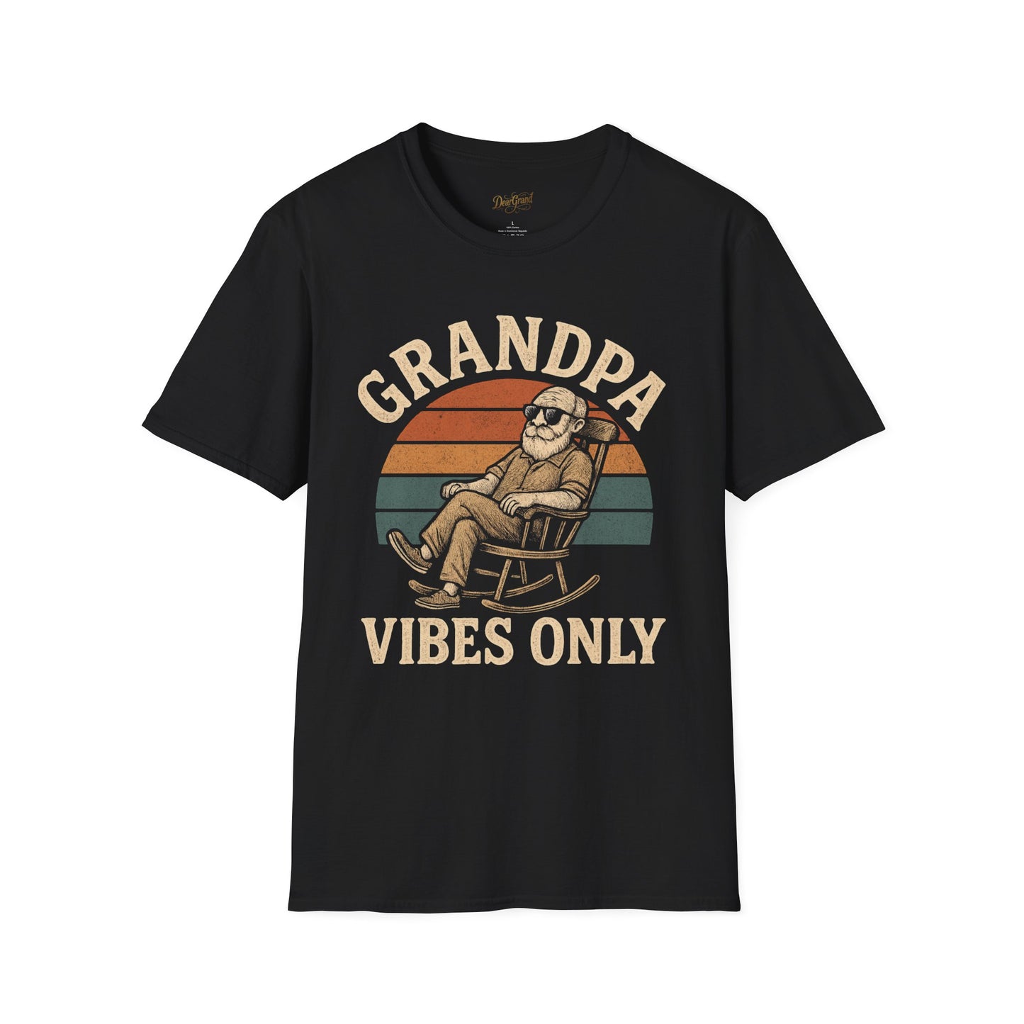 Grandpa Vibes Only T-Shirt, Funny Gift for Grandfathers