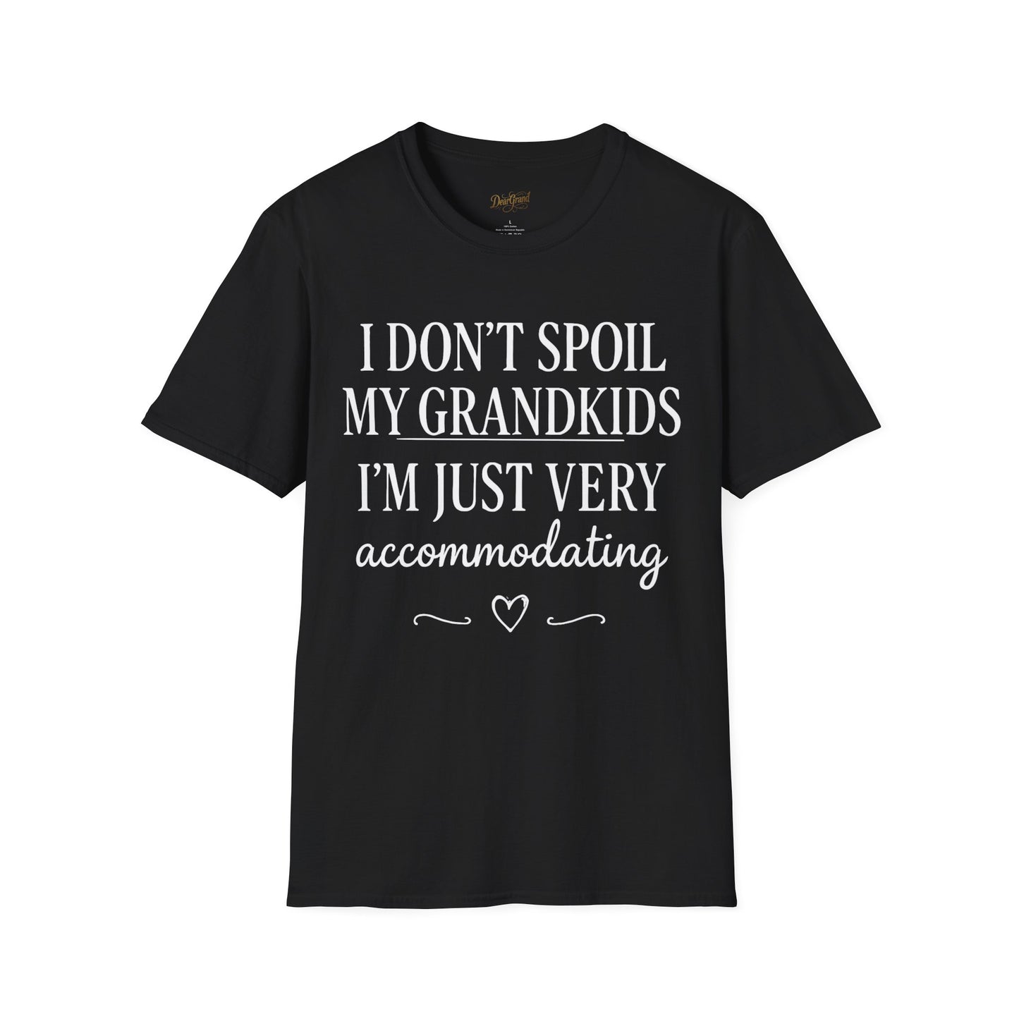 Accommodating Grandparent T‑Shirt – Funny “I Don’t Spoil My Grandkids, I’m Just Very Accommodating” Tee for Grandma & Grandpa