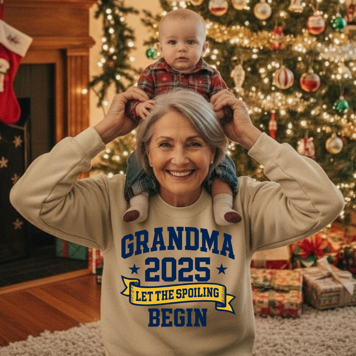 Grandma 2025 Sweatshirt β Let the Spoiling Begin | New Grandma Gift