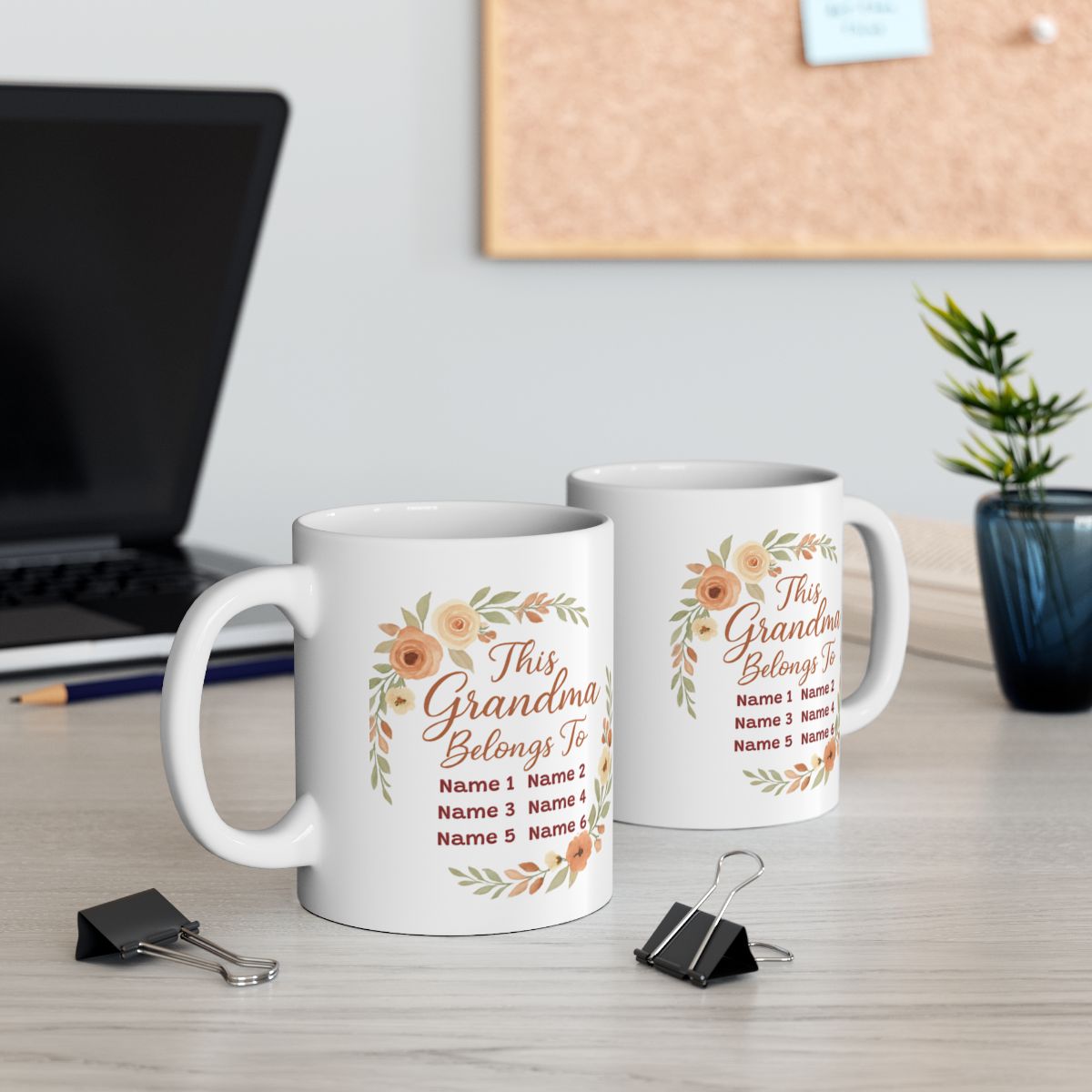 This Grandma Belongs To - Personalized Ceramic Mug, (11oz, 15oz)