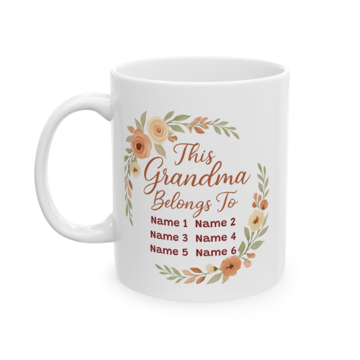 This Grandma Belongs To - Personalized Ceramic Mug, (11oz, 15oz)