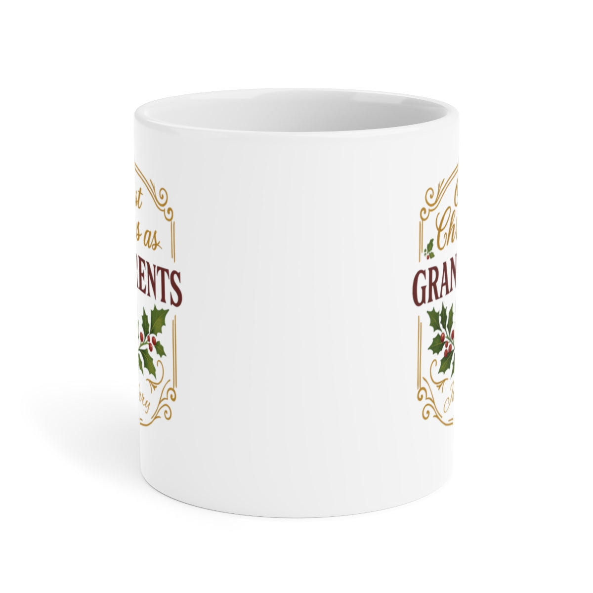 Personalized First Christmas as Grandparents 2025 Memory Mug