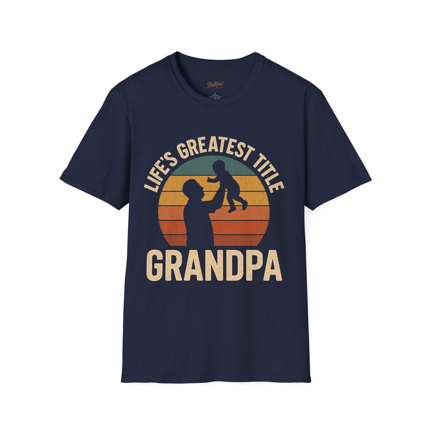 Grandpa’s Proud Title T Shirt – Bold Lettering & Heartfelt Statement