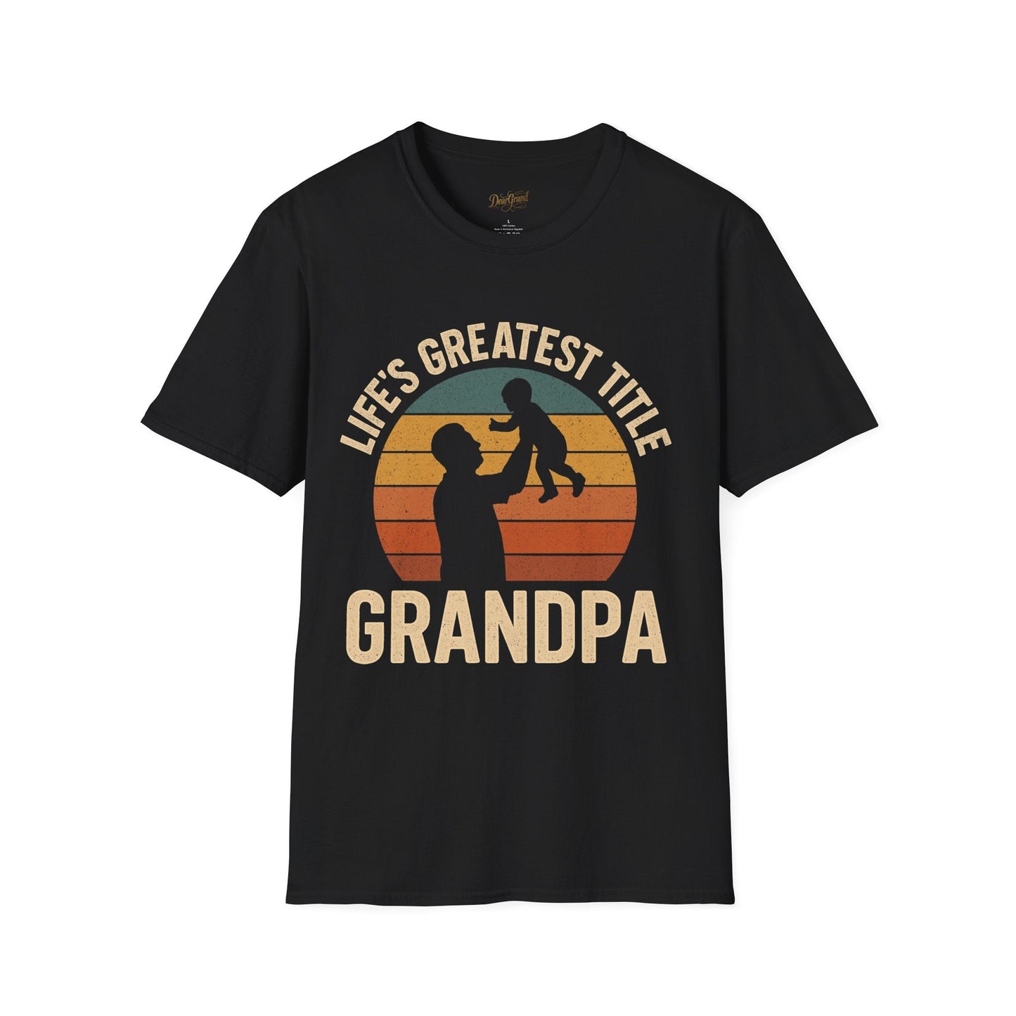 Grandpa’s Proud Title T Shirt – Bold Lettering & Heartfelt Statement
