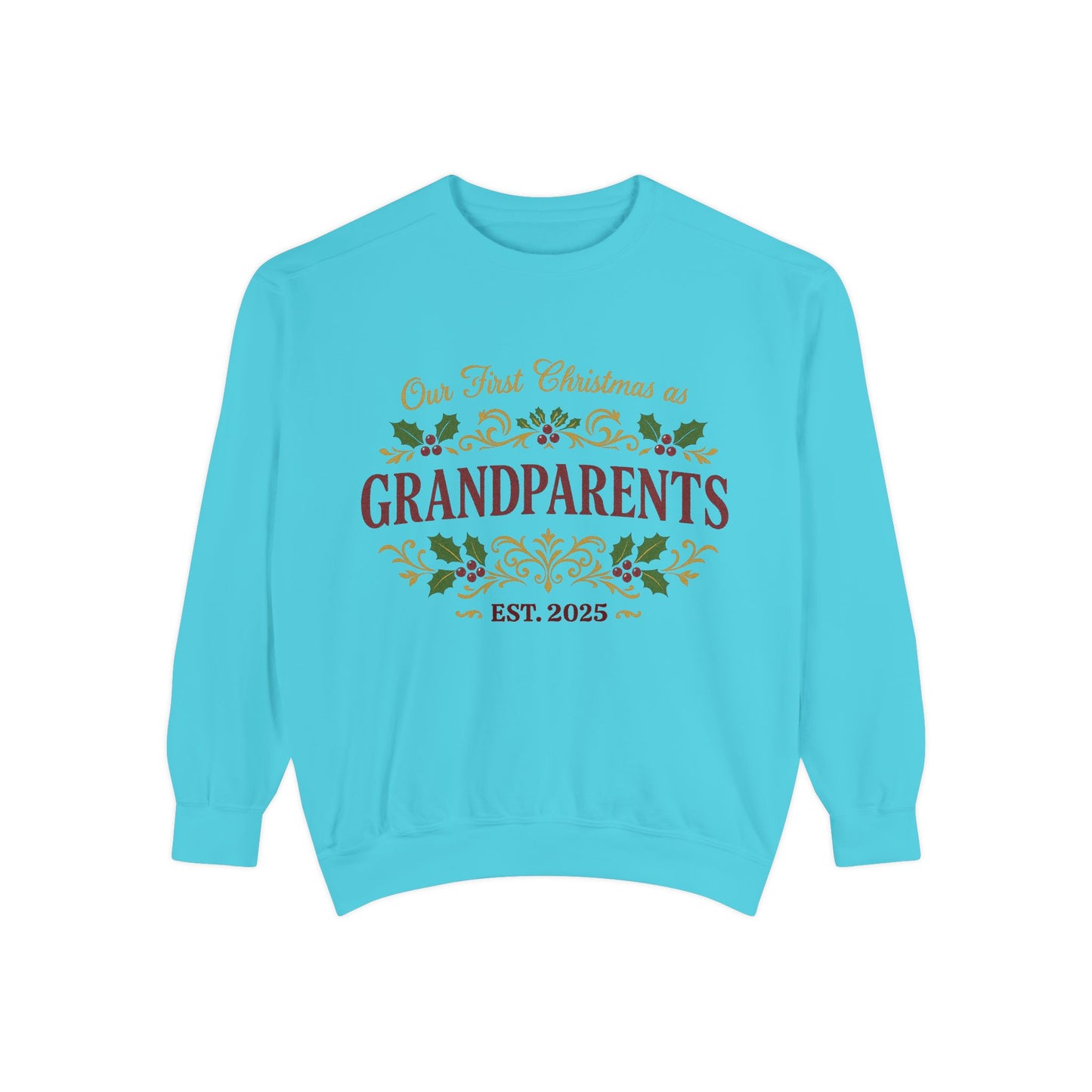 First Christmas as Grandparents 2025 - Premium Memory Sweatshirt