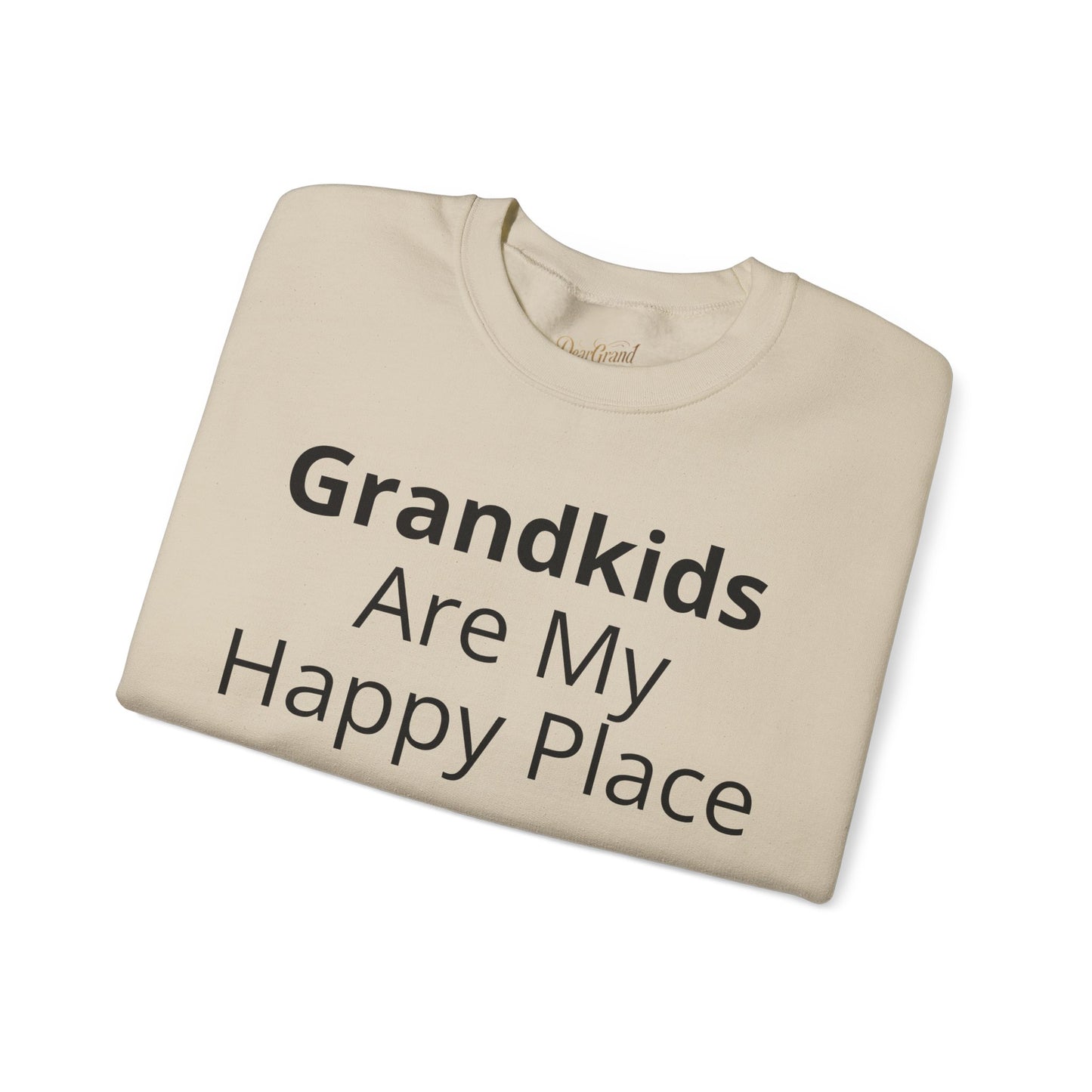 Grandkids Are My Happy Place Grandpa Sweatshirt