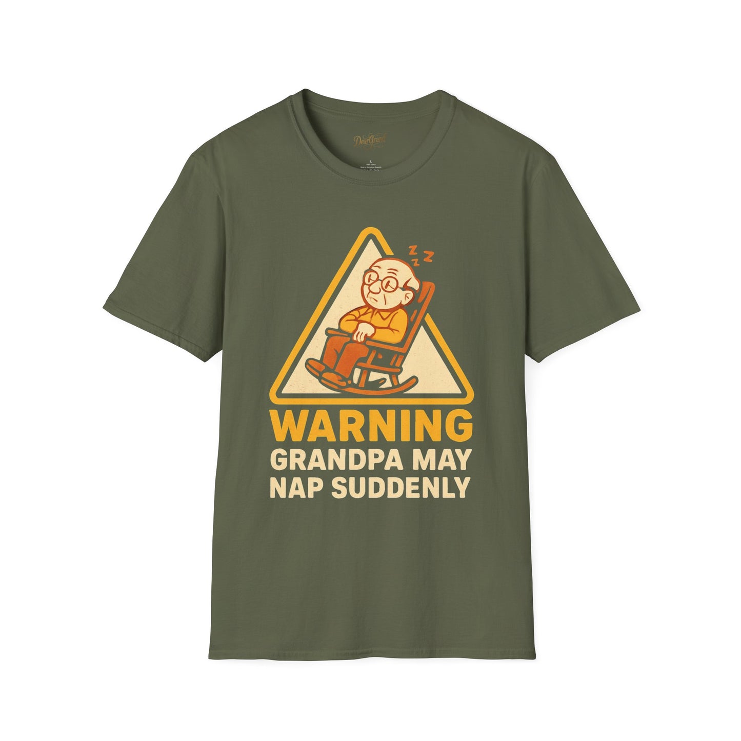 Warning Grandpa May Nap Suddenly T-Shirt, Funny Gift,