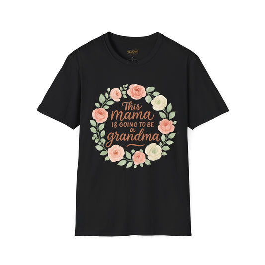 This Mama Is Going to Be a Grandma – Floral Reveal T-Shirt