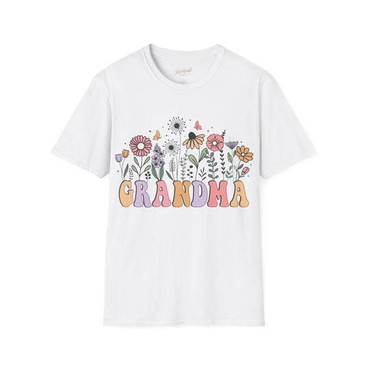 Floral Grandma T-Shirt – Whimsical Garden-Inspired Tee for Sweet Grandmas