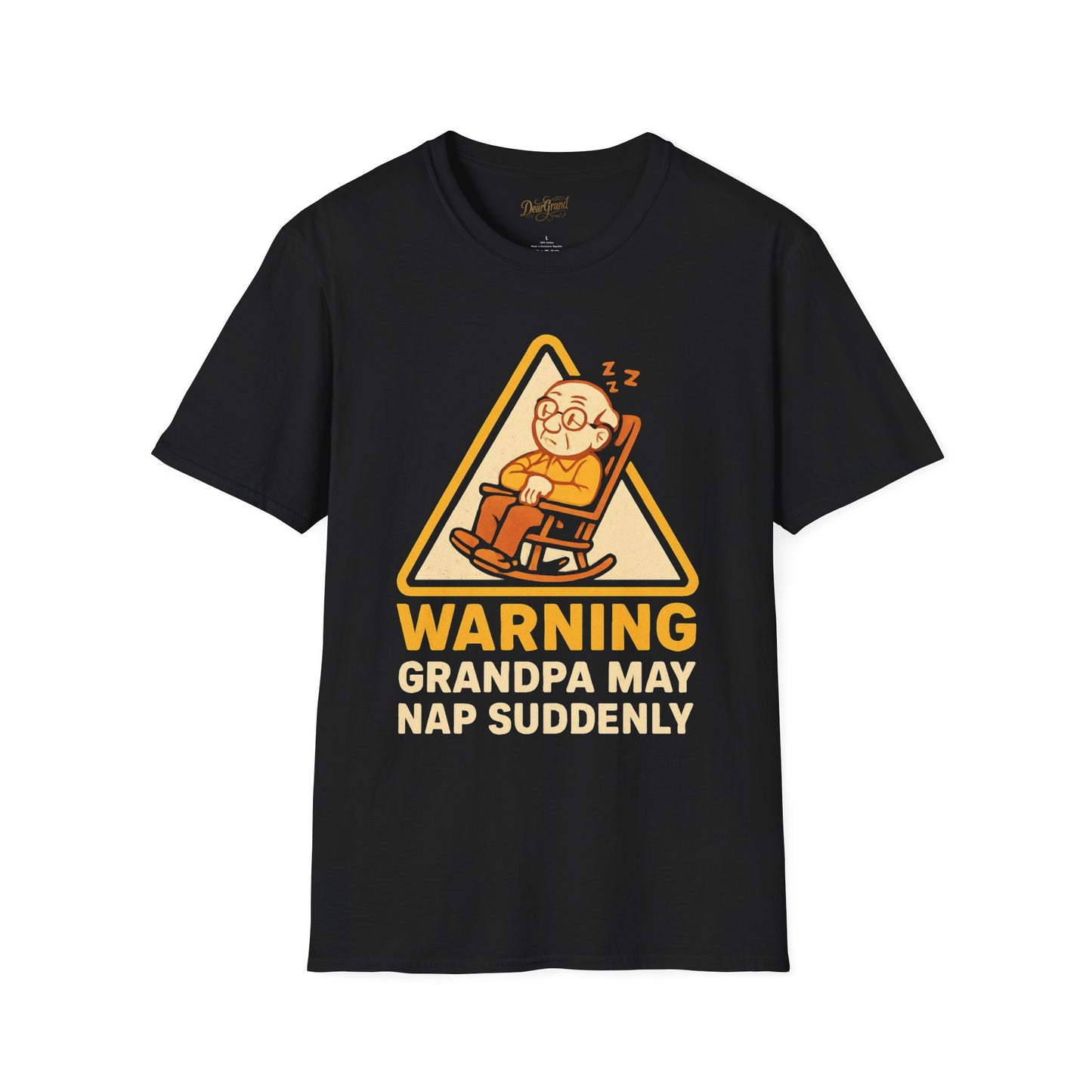 Warning Grandpa May Nap Suddenly T-Shirt, Funny Gift,