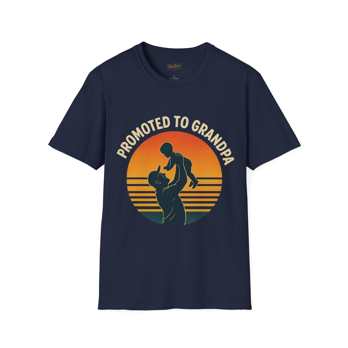 Promoted to Grandpa Vintage T-Shirt, For Proud New Grandfathers