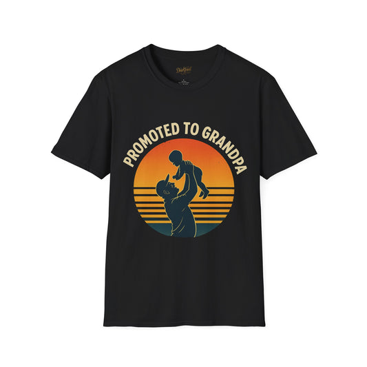 Promoted to Grandpa Vintage T-Shirt, For Proud New Grandfathers