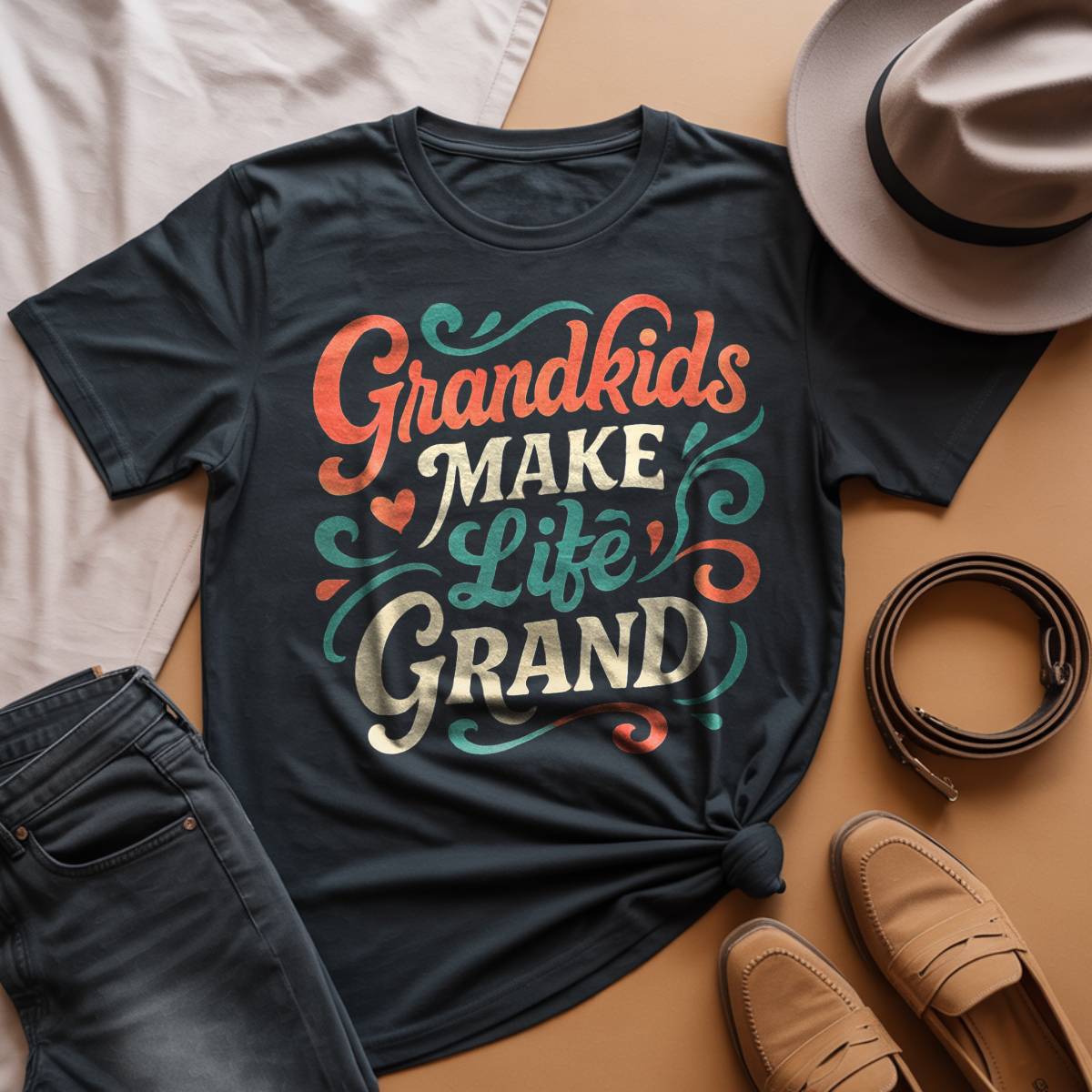 Grandkids Make Life Grand  T-Shirt