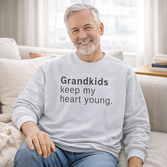 Grandkids Keep My Heart Young Grandpa Sweatshirt