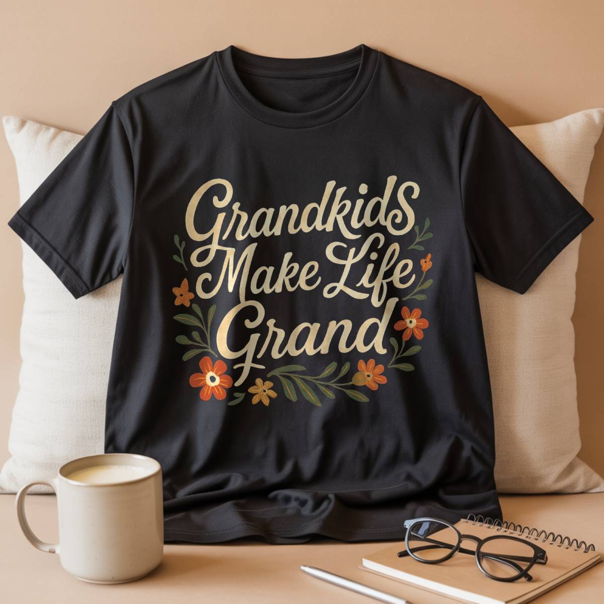 Grandkids Make Life Grand T-Shirt, Gift for Grandparents