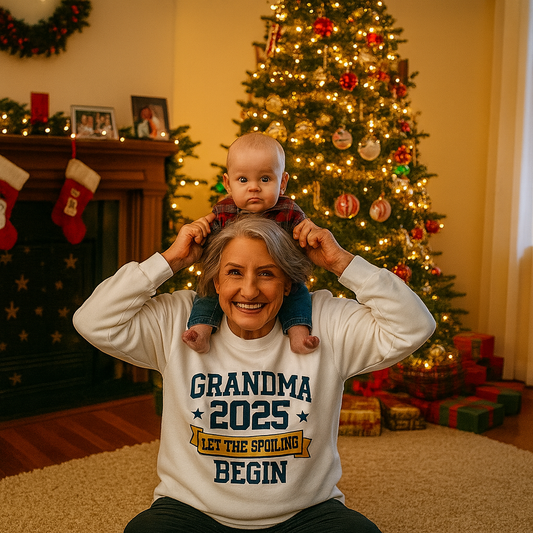 Grandma 2025 Sweatshirt – Let the Spoiling Begin | New Grandma Gift