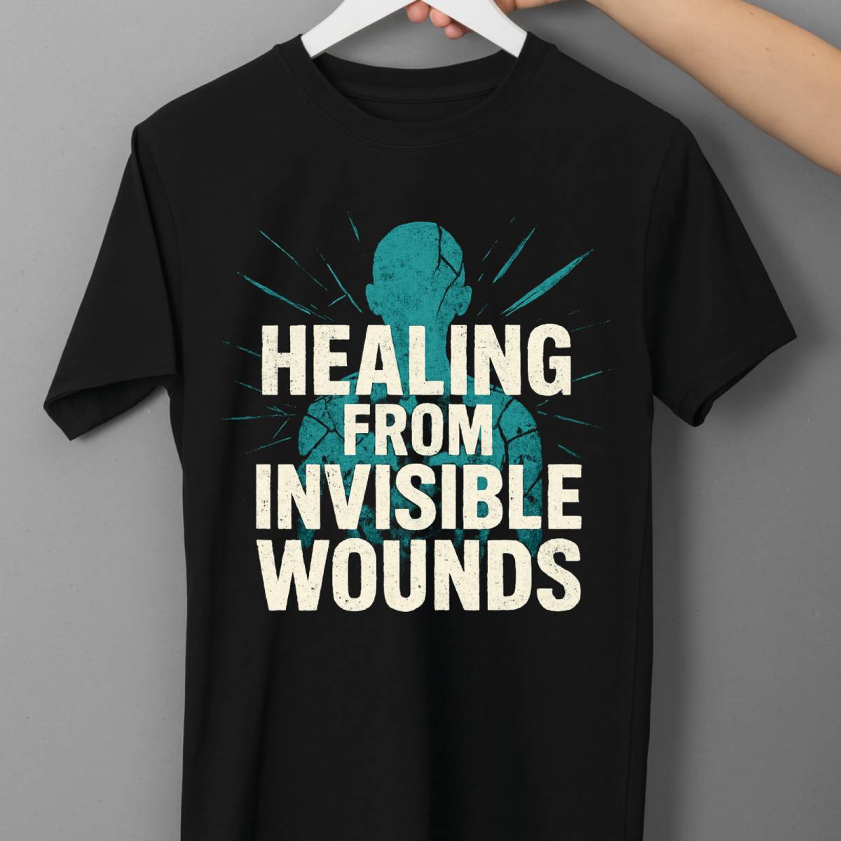 Healing From Invisible Wounds T-Shirt – Mental Health Awareness Gift Tee