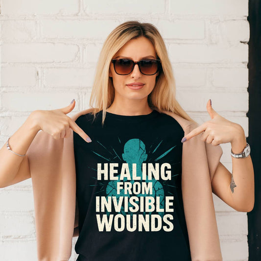 Healing From Invisible Wounds T-Shirt – Mental Health Awareness Gift Tee