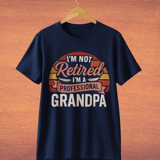 Professional Grandpa Retro T-Shirt | Perfect Gift for The Retired Grandpa
