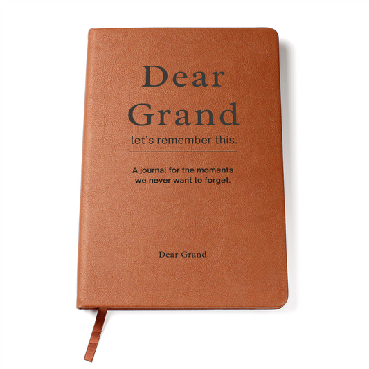 Dear Grand “Let's Remember This” Story Journal