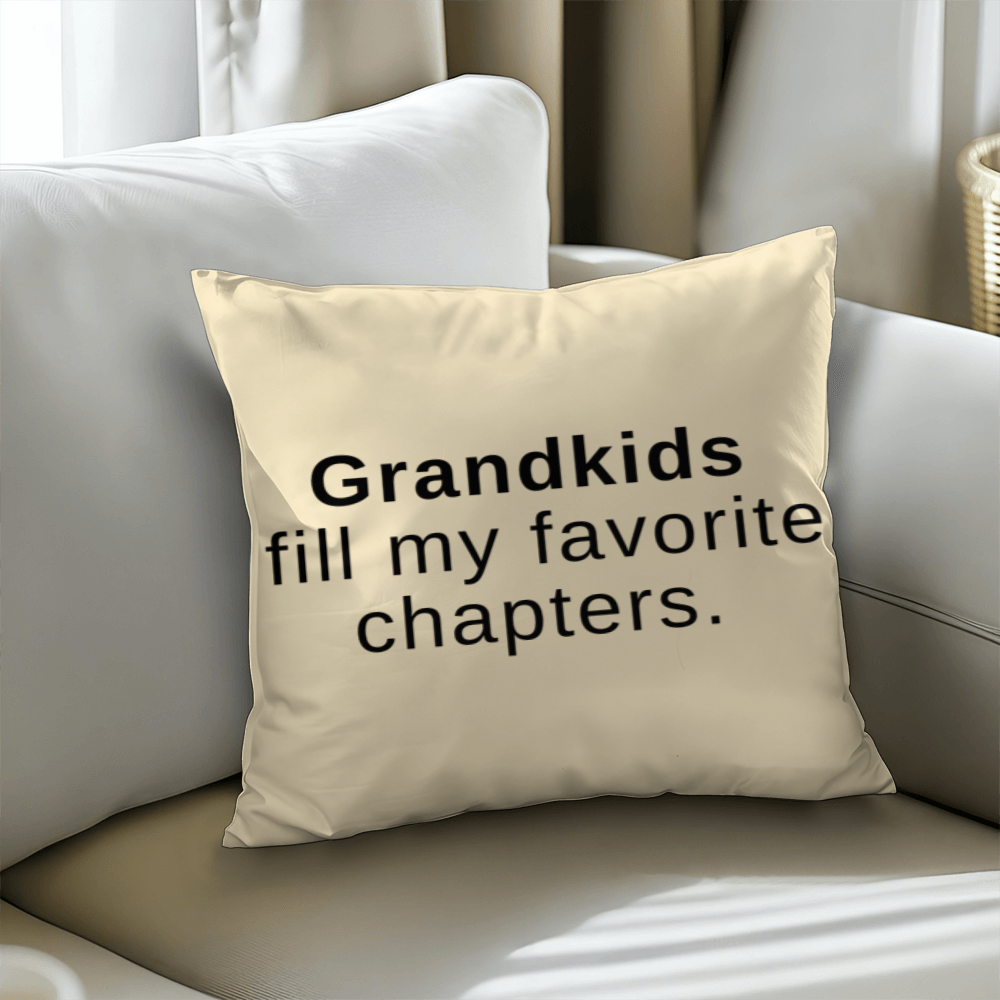 Grandkids Fill My Favorite Chapters Throw Pillow