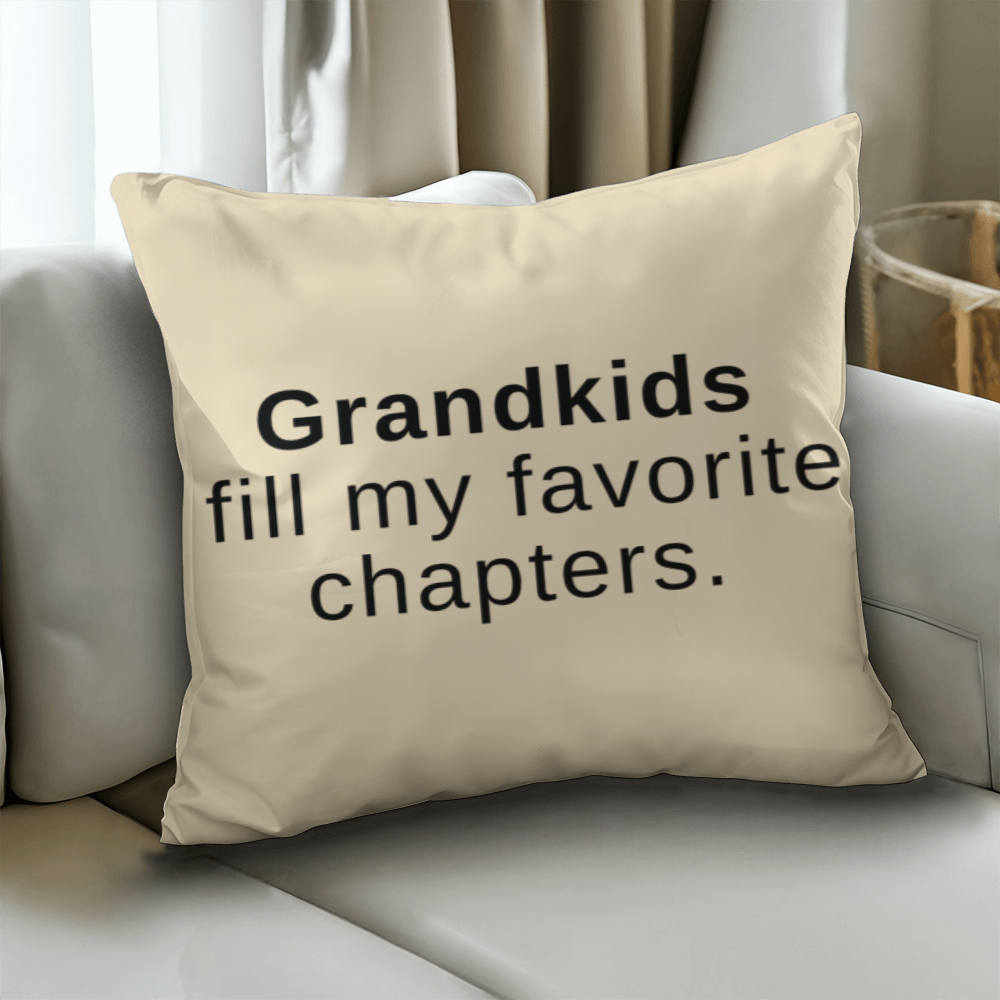 Grandkids Fill My Favorite Chapters Throw Pillow