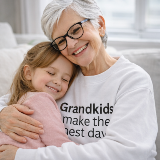 Grandkids Make the Best Days” Cozy Sweatshirt – Gift for Grandma & Grandpa