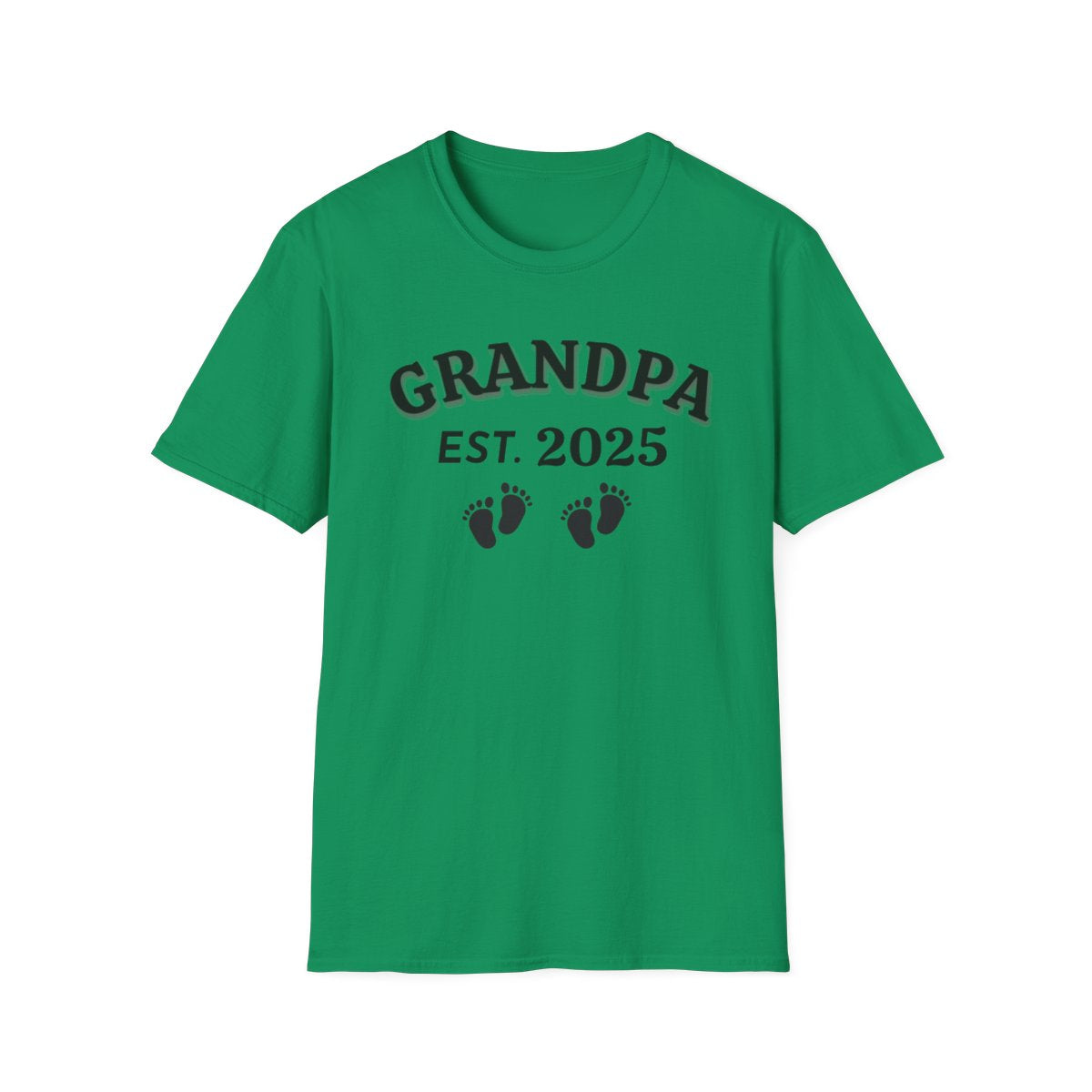 Grandpa EST. 2025 T-Shirt – Personalized New Grandpa Gift