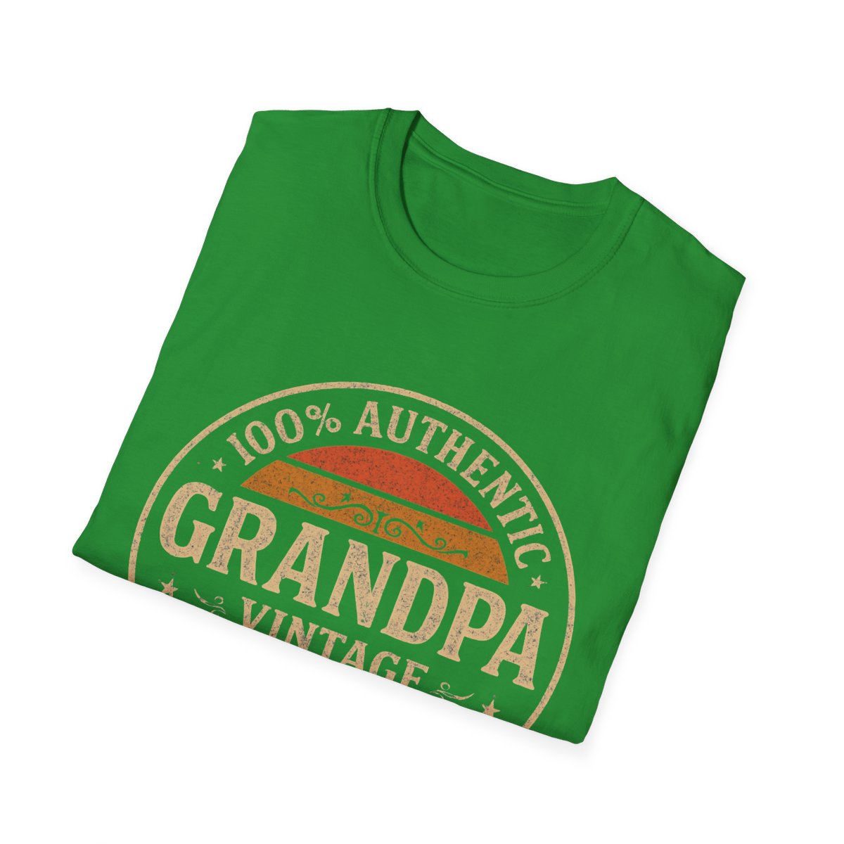 Authentic Grandpa T-Shirt – Vintage Style Personalized with Name & Year